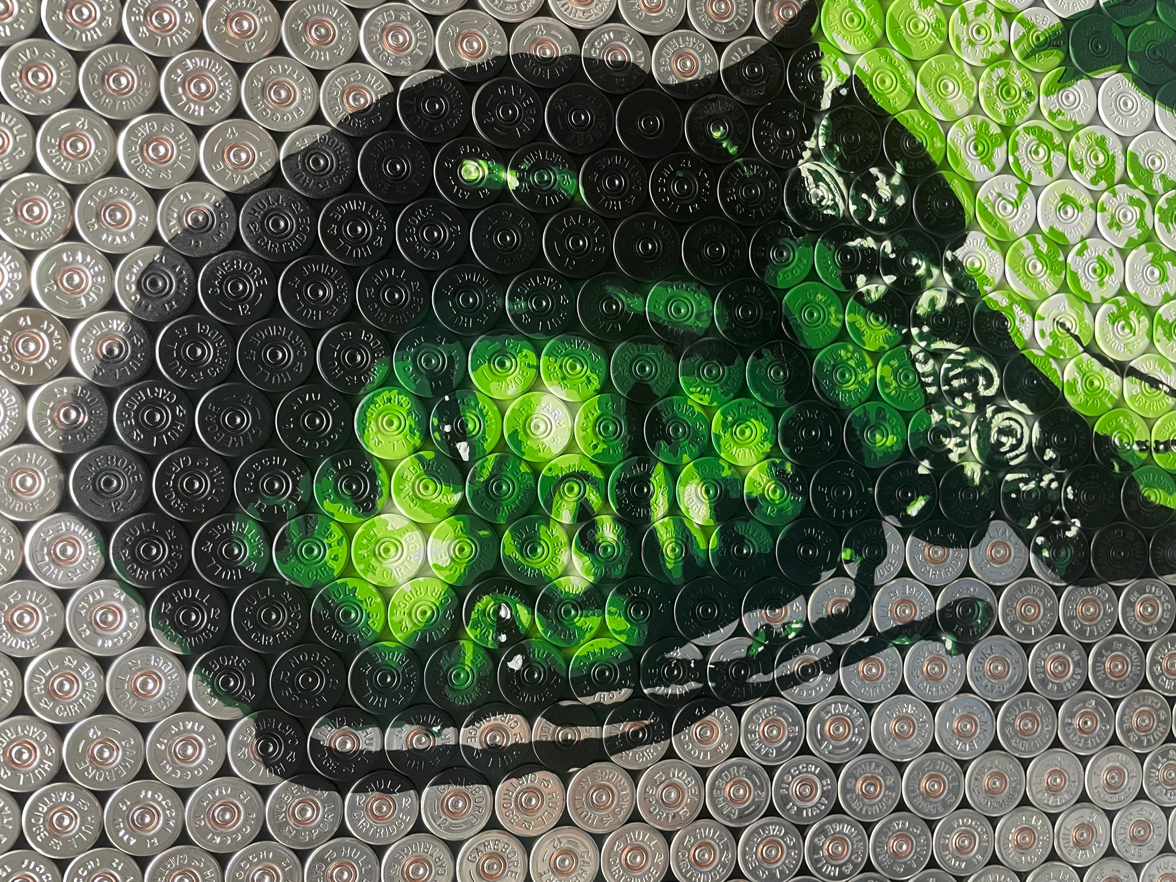 Snoop - Original Flintenlaufgeschoss Original Kunstwerk - Snoop Dog - Jasper Leadbeater im Angebot 4