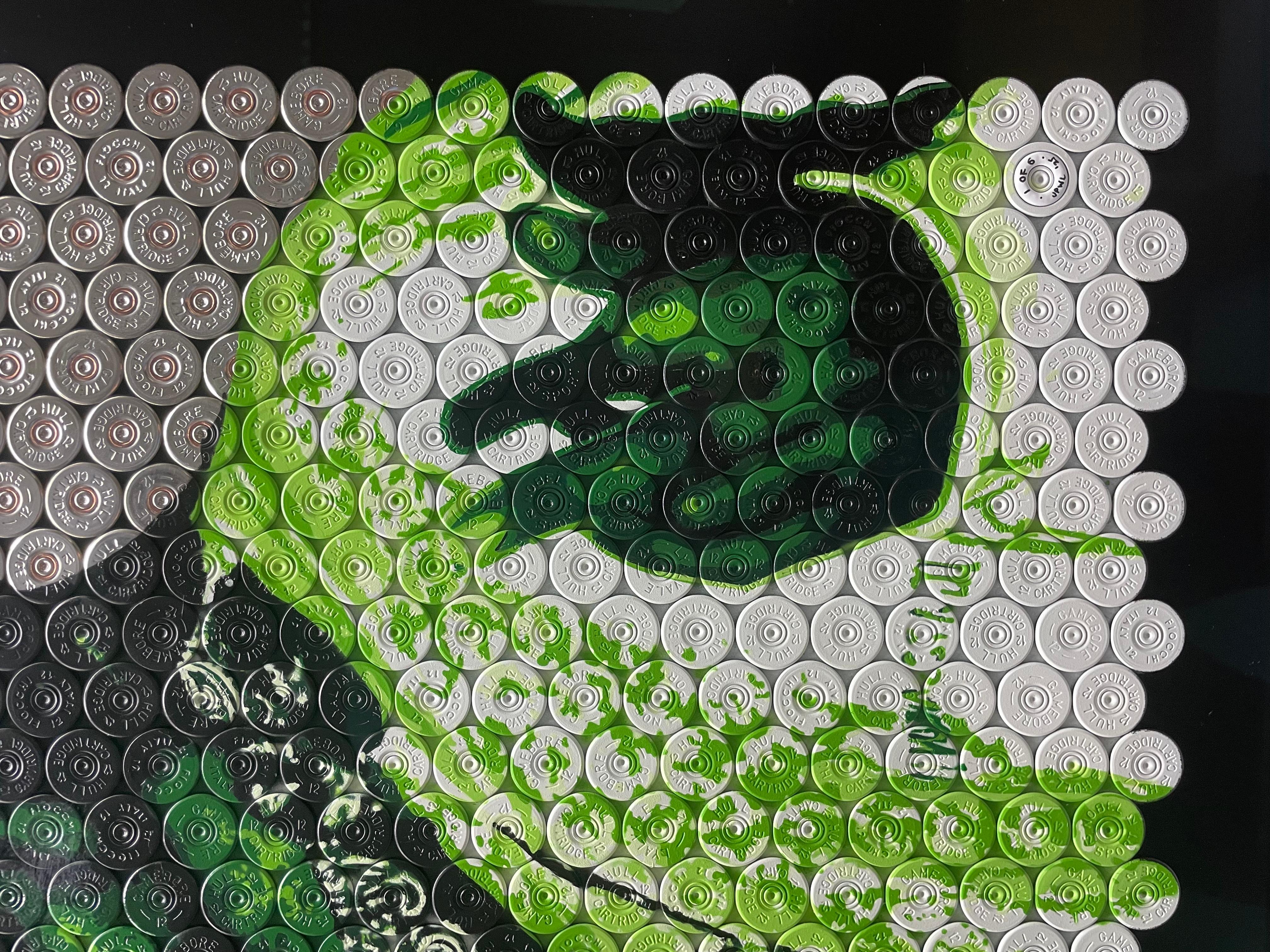 Snoop - Original Flintenlaufgeschoss Original Kunstwerk - Snoop Dog - Jasper Leadbeater im Angebot 5