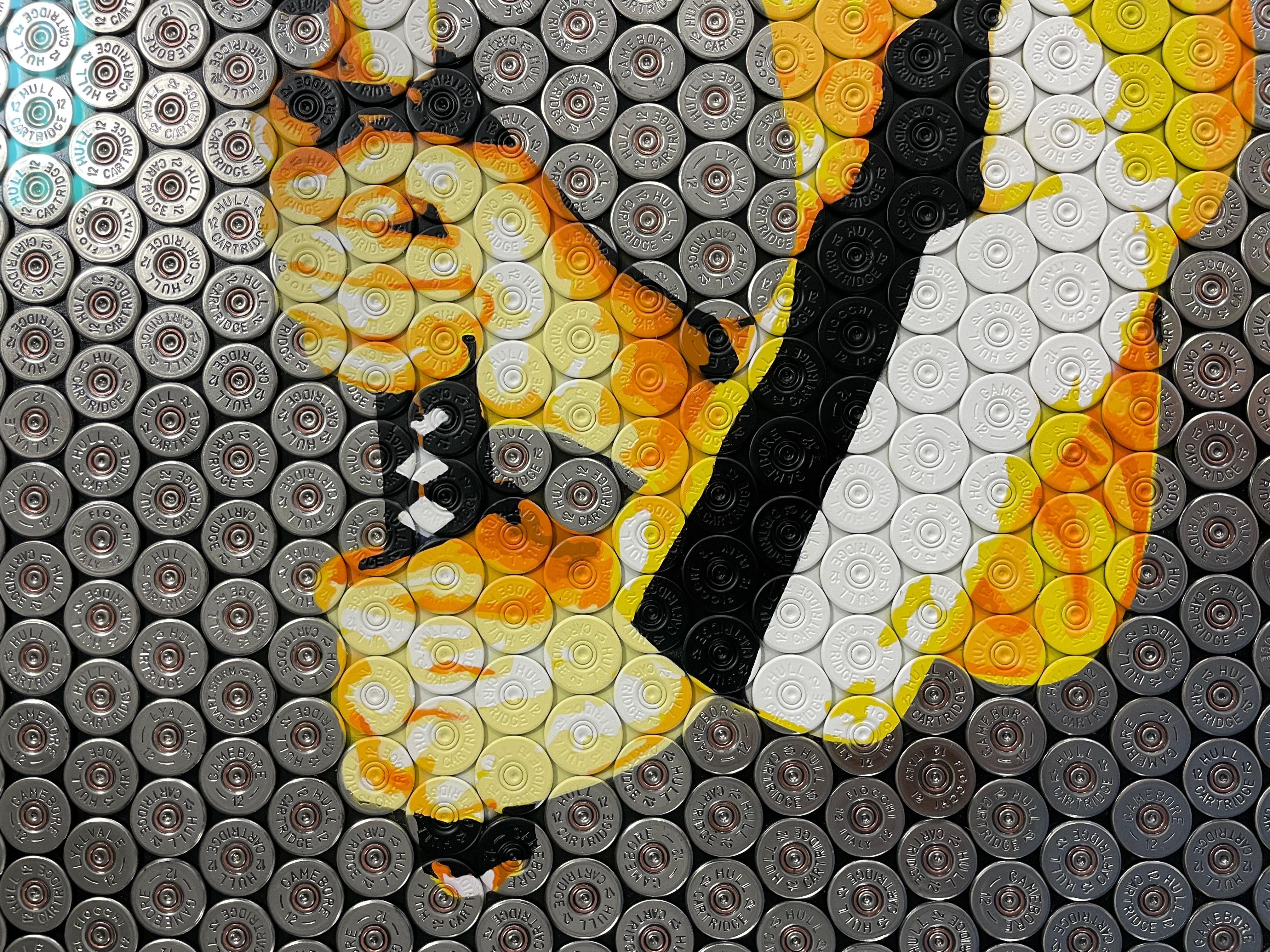 The Bride - Original Shotgun Shell Original Artwork - Kill Bill Uma Thurman Art - Pop Art Painting by Jasper Leadbeater