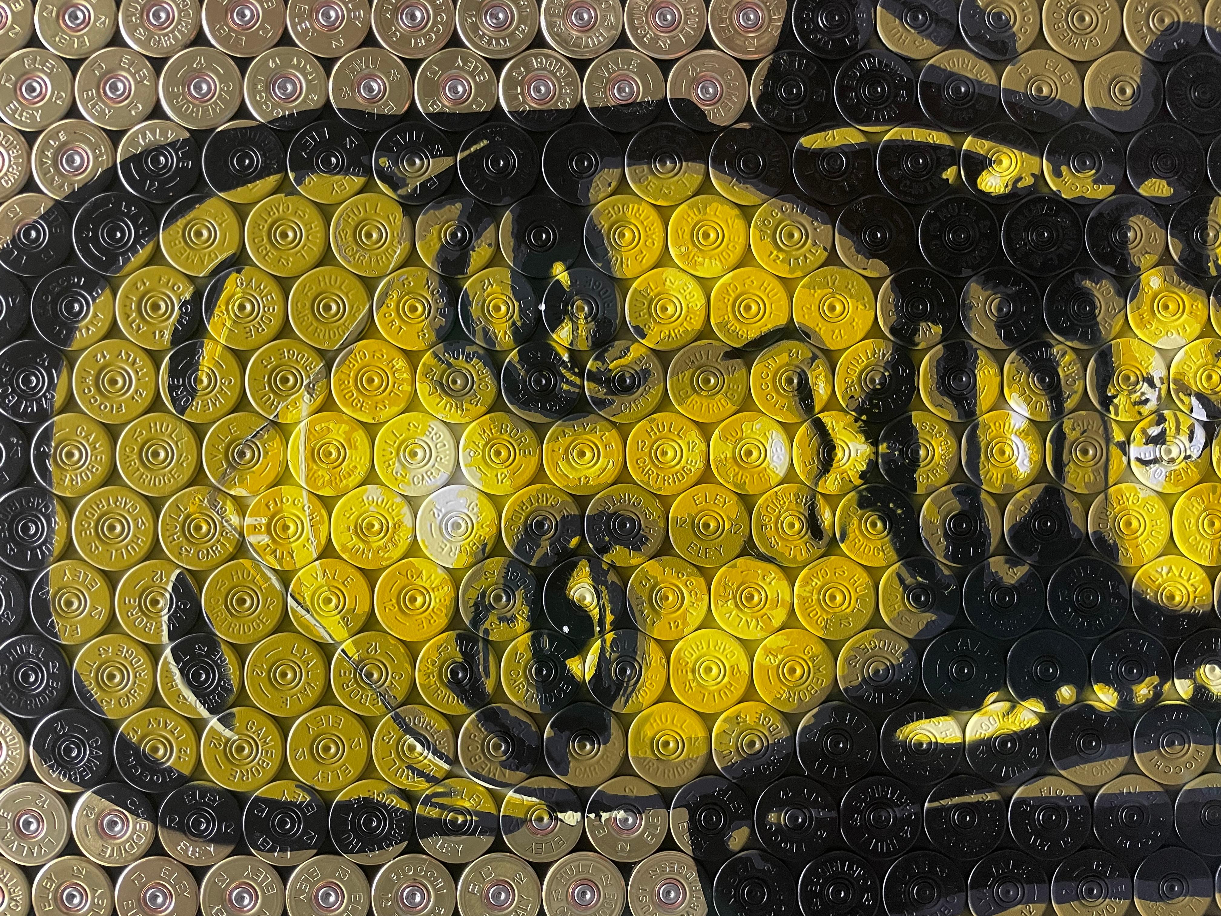 The R.Z.A. - Original Shotgun Shell Original Kunstwerk - RZA - Hip Hop Pop Kunst – Painting von Jasper Leadbeater