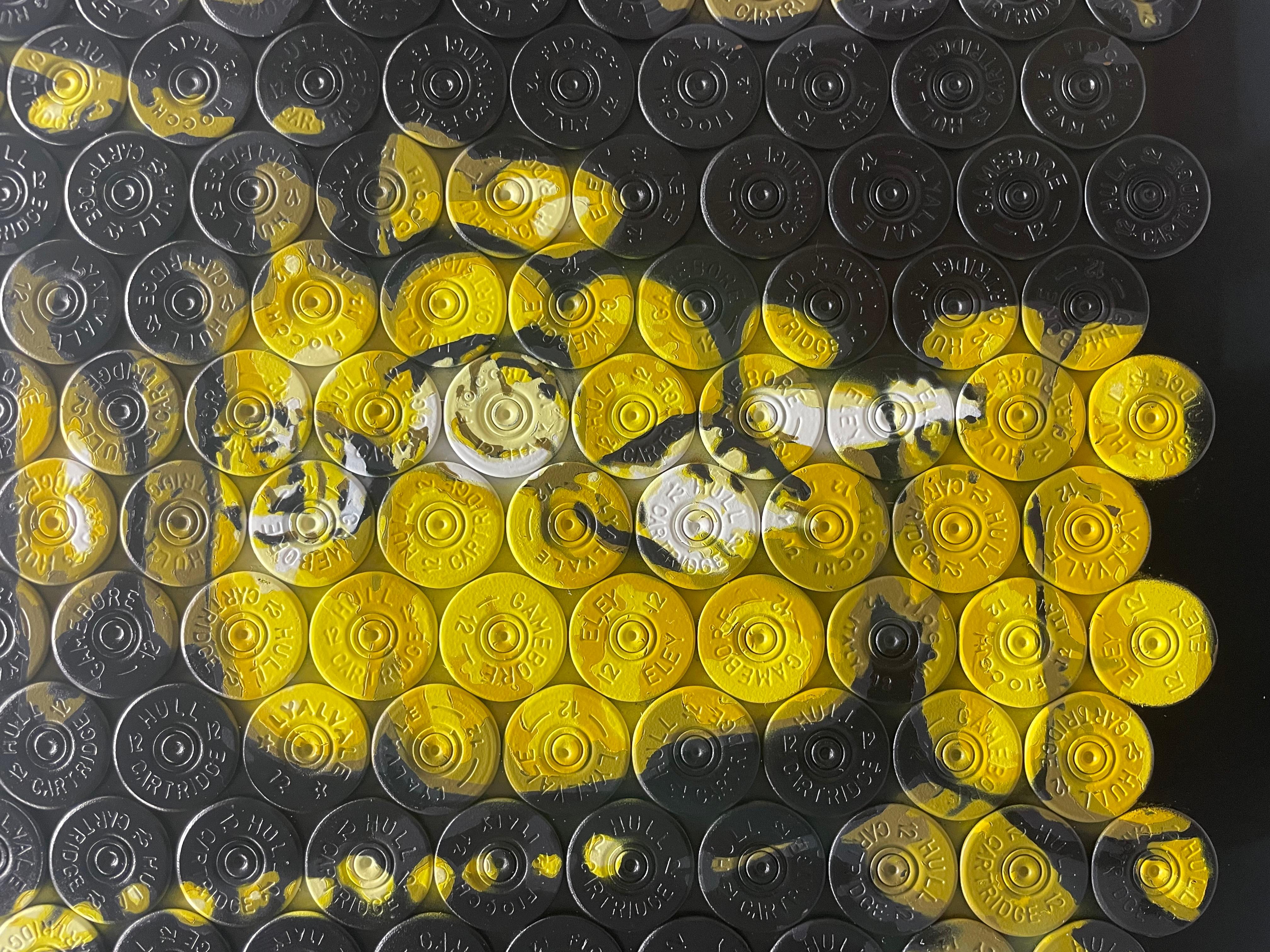 The R.Z.A. - Original Shotgun Shell Original Kunstwerk - RZA - Hip Hop Pop Kunst (Schwarz), Figurative Painting, von Jasper Leadbeater