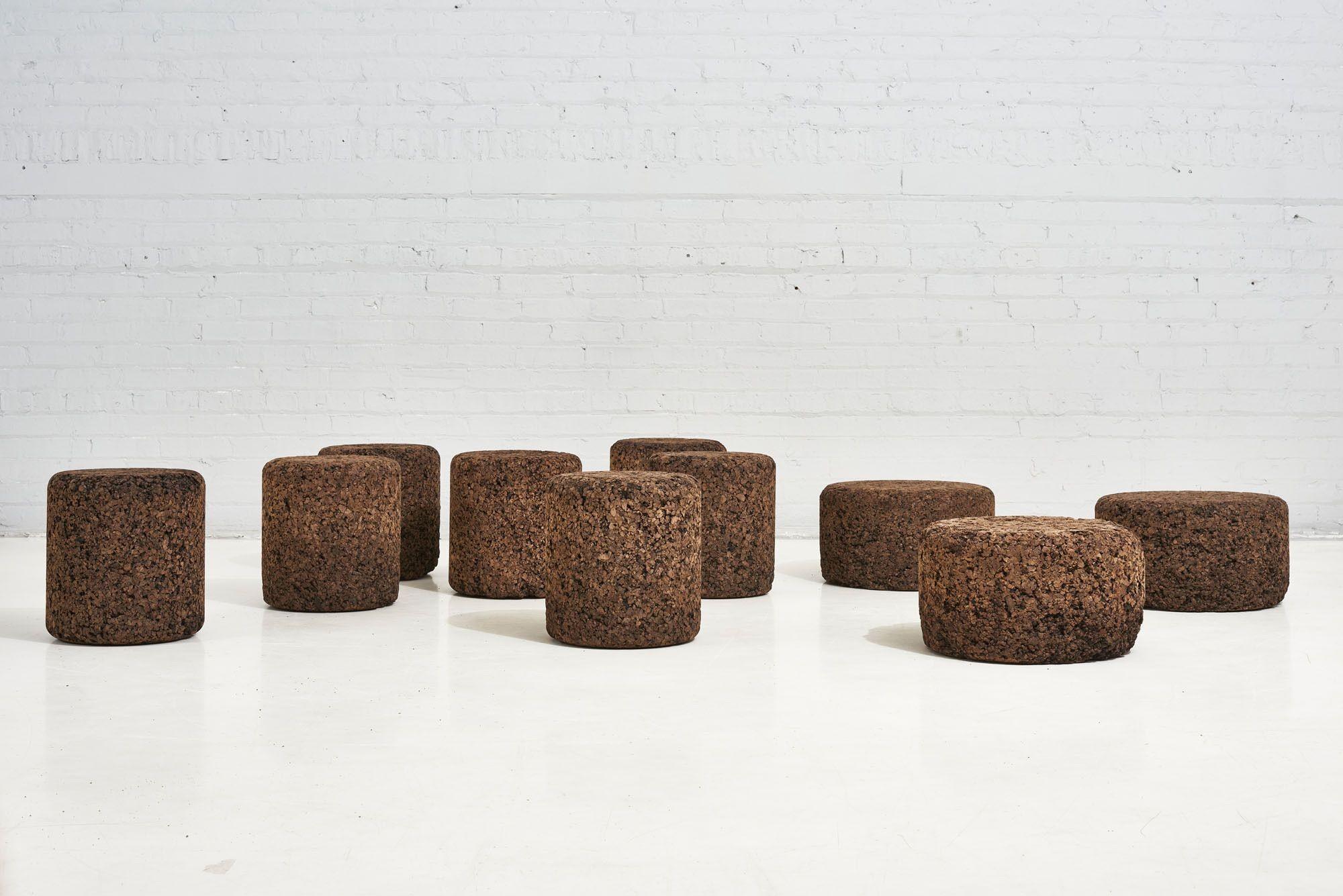 Jasper Morrison Cork Stools by Moooi, Netherlands 2002 In Good Condition In Chicago, IL