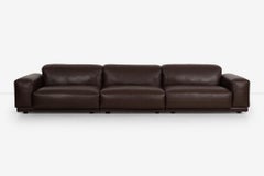 Jasper Morrison for Vitra Chocolate Brown Leather Soft Sectional Modular Sofa