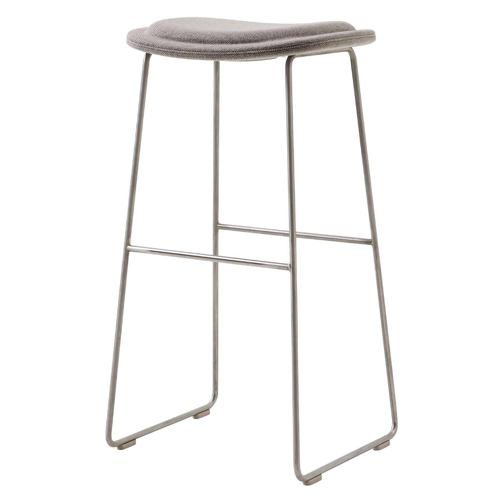 For Sale: Silver (Hallingdal 2 555) Jasper Morrison Large Hi Pad Stool in Fabric or Leather Upholstery by Cappellini