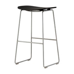 Jasper Morrison Large Morrison Stool in Ash with Fabric or Leather