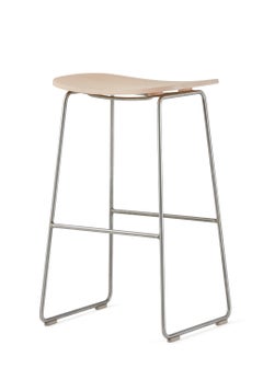 Jasper Morrison Grand tabouret Morrison en frêne blanchi pour Cappellini