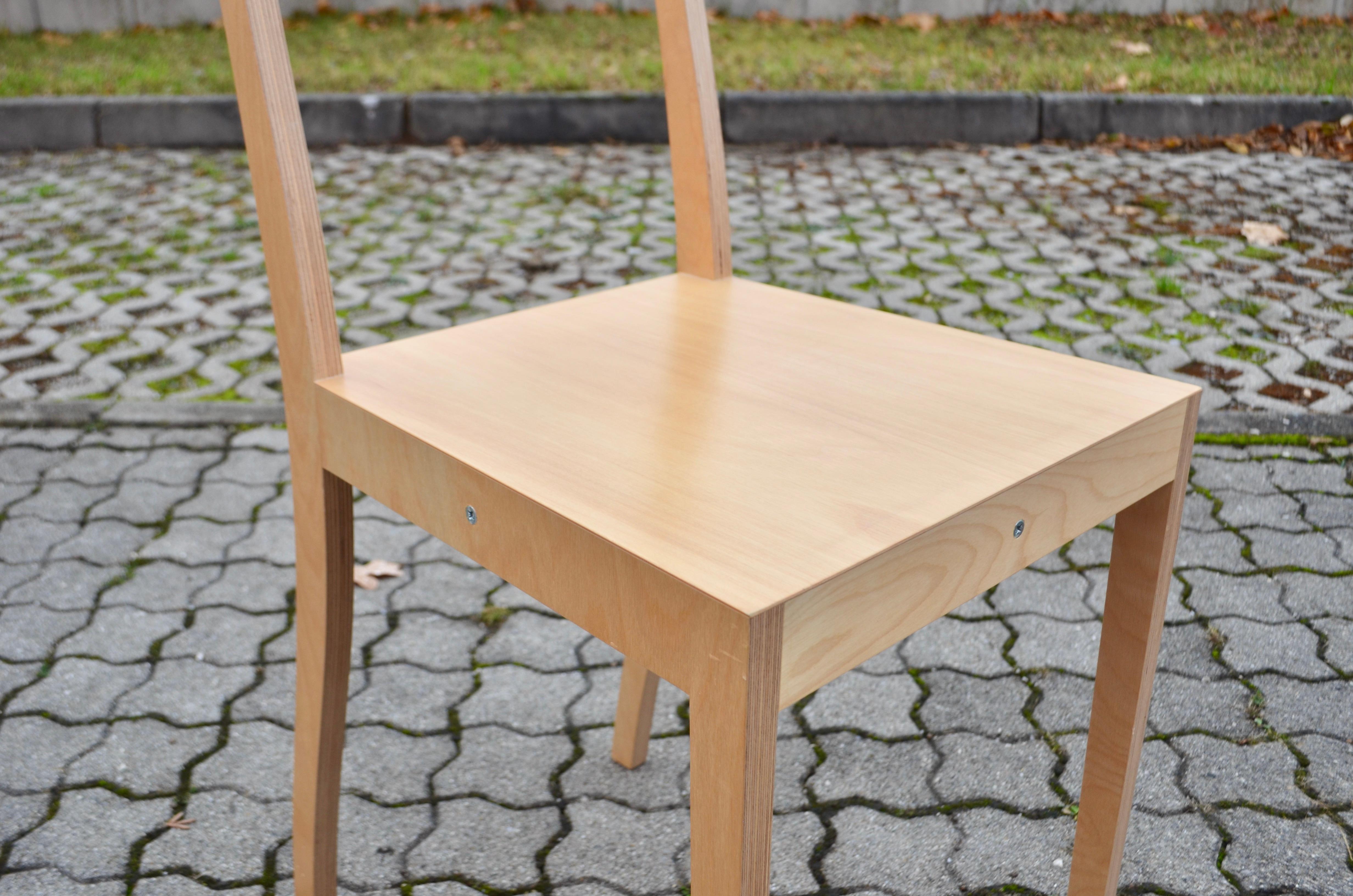 Jasper Morrison Sperrstuhl Sperrholz für Vitra Sperrholz-Set von 8 Stühlen im Angebot 3