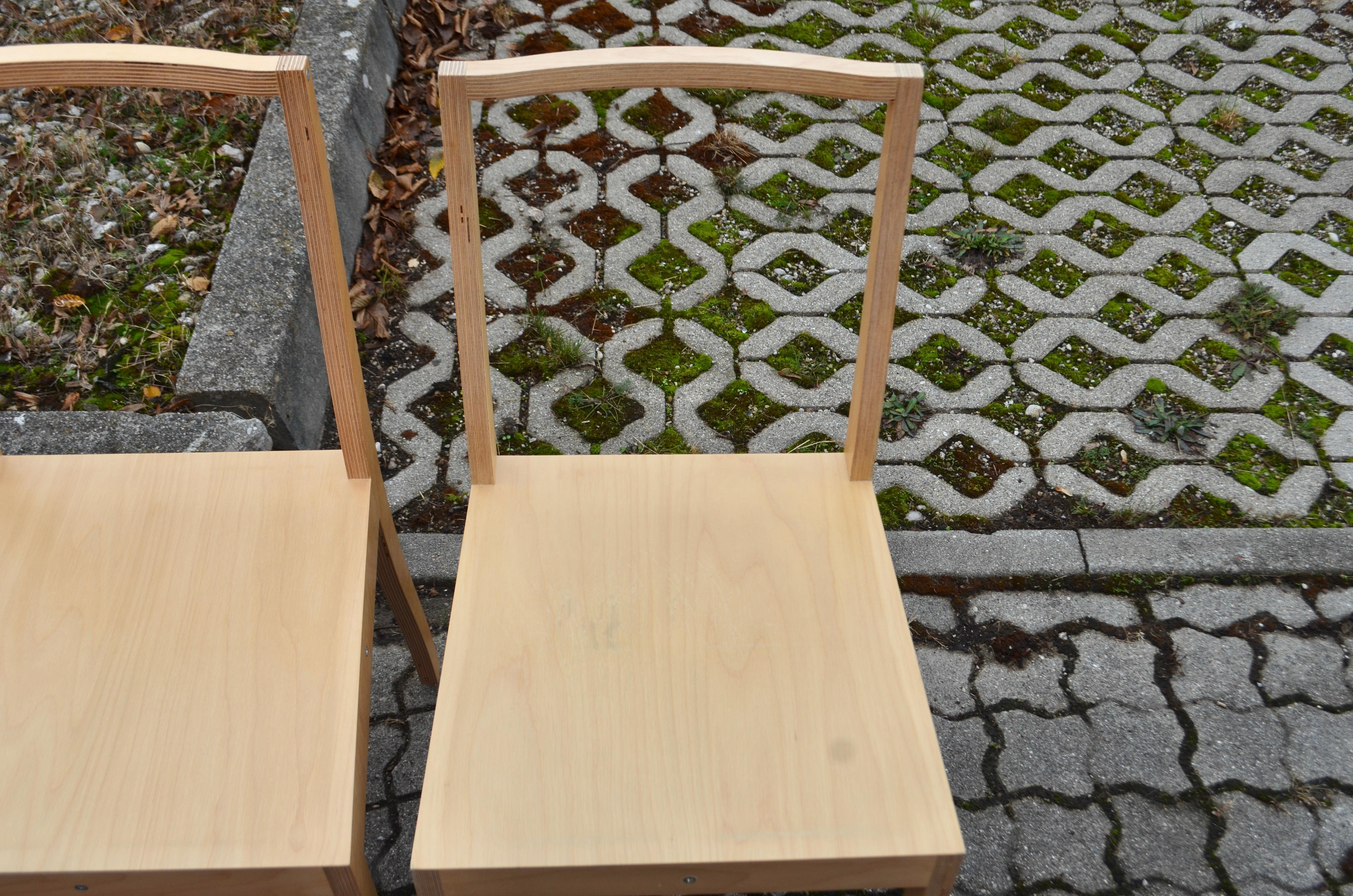 Jasper Morrison Sperrstuhl Sperrholz für Vitra Sperrholz-Set von 8 Stühlen im Angebot 10