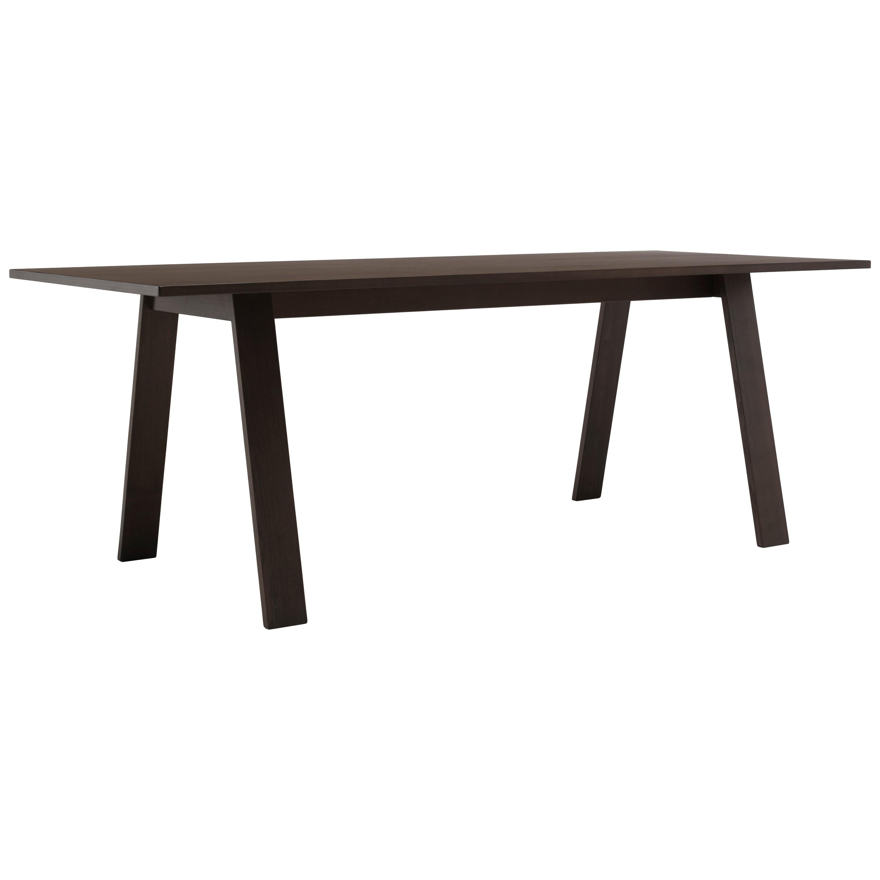 En vente : Brown (115_Wenge Stained Ash) Table de bac rectangulaire Jasper Morrison en bois de frêne massif pour Cappellini