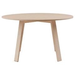 Jasper Morrison Round Bac Table in Bleached Ash for Cappellini