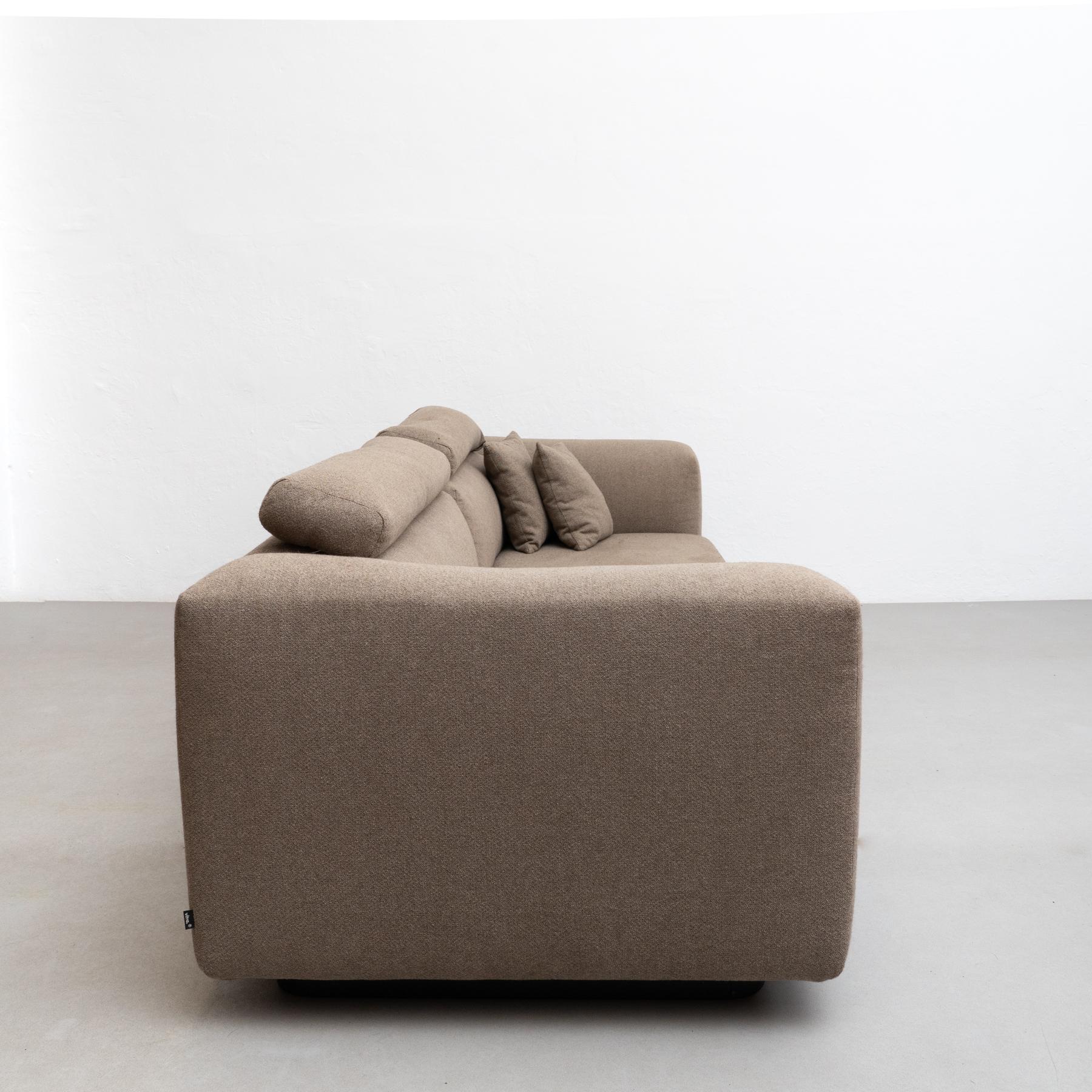 Mid-Century Modern Jasper Morrison Sofa and Otomman Soft Modular Sofa by Vitra For Sale