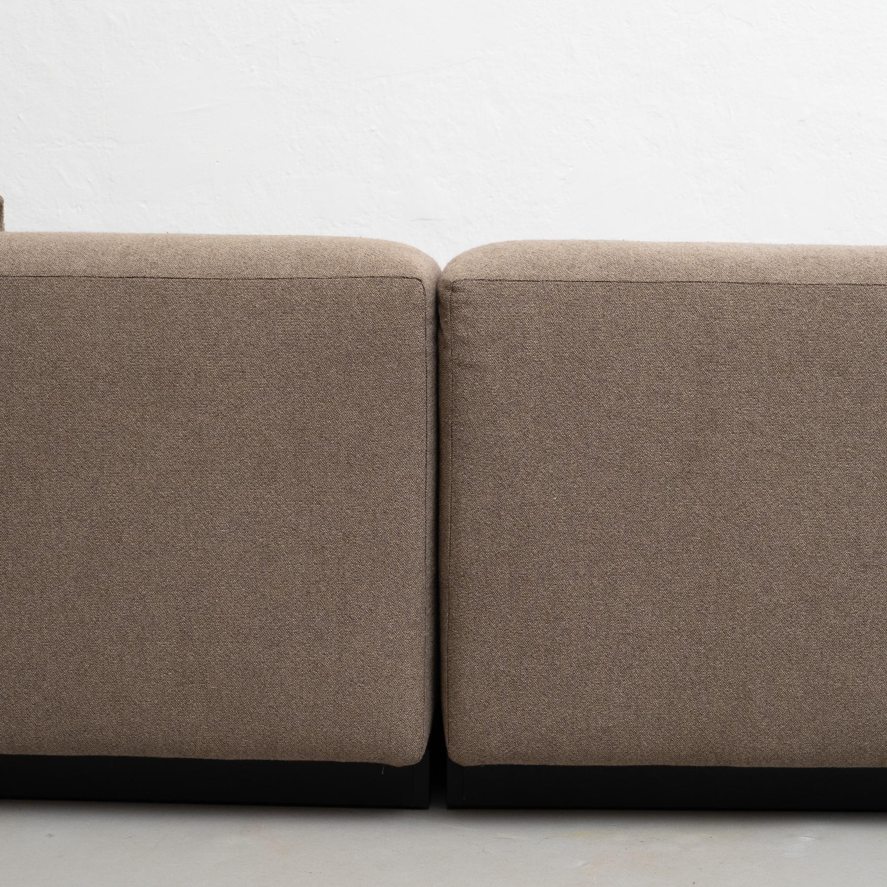 Jaspis Morrison-Sofa und Otomman Weiches Modulares Sofa von Vitra (Holz) im Angebot