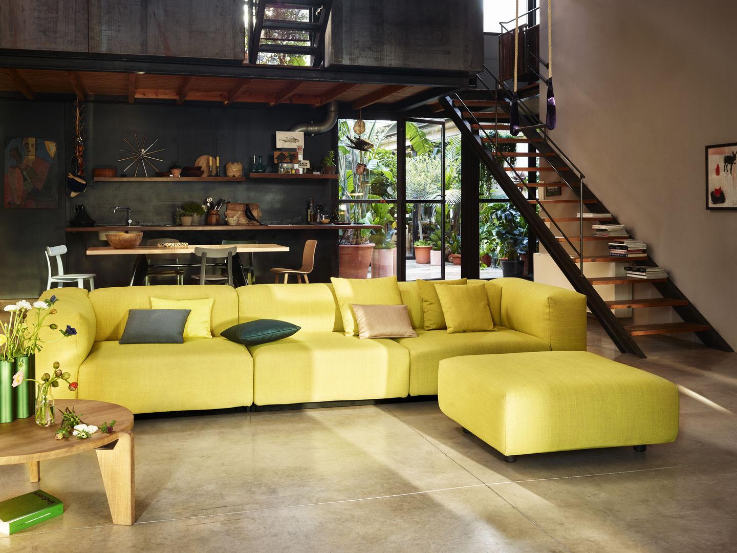 Jasper Morrison Soft Modular Sofa, Three-Seater with Ottoman by Vitra In New Condition In Barcelona, Barcelona