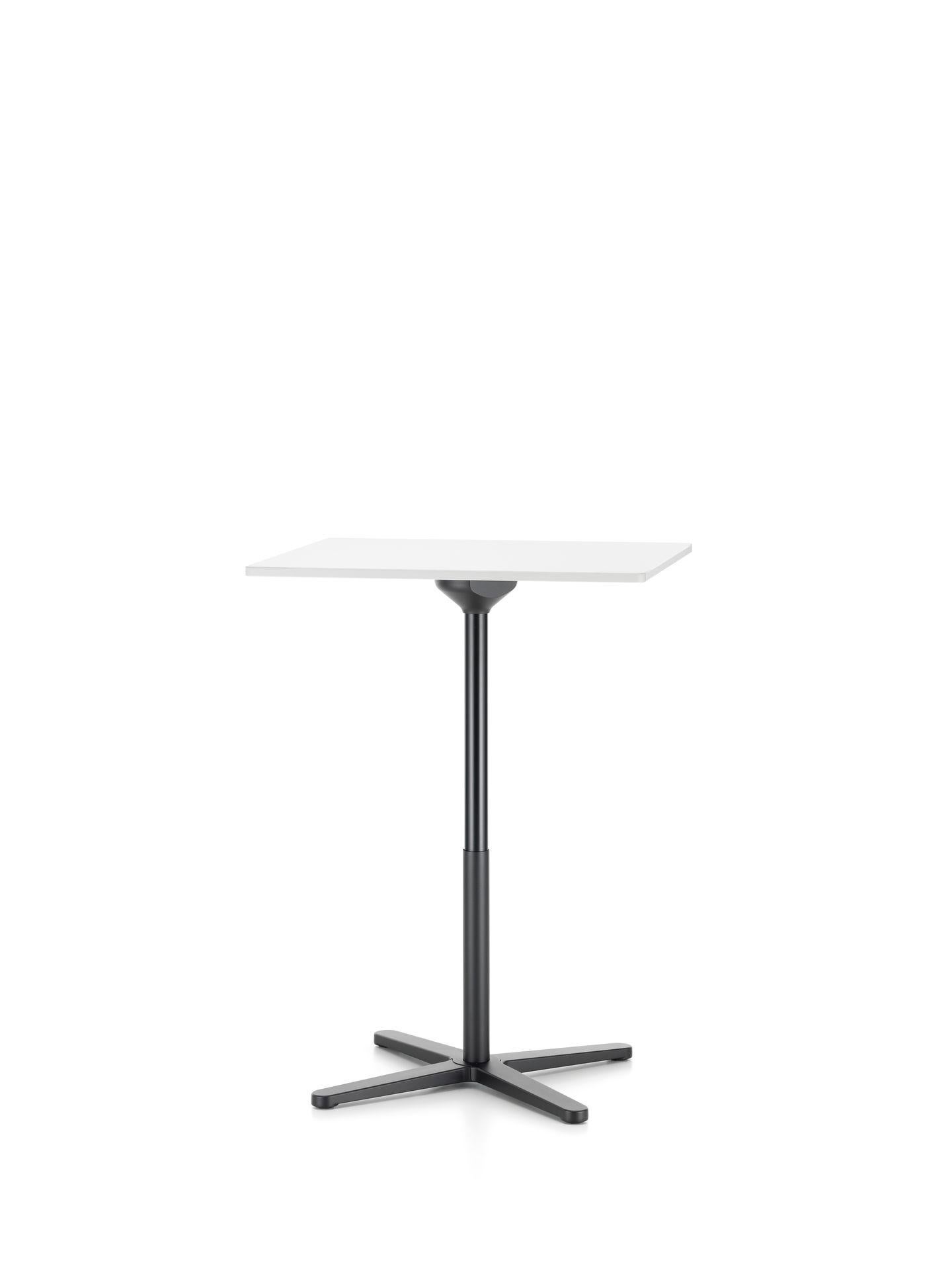 Swiss Jasper Morrison Super Fold Table High, White Melamine and Steel by Vitra