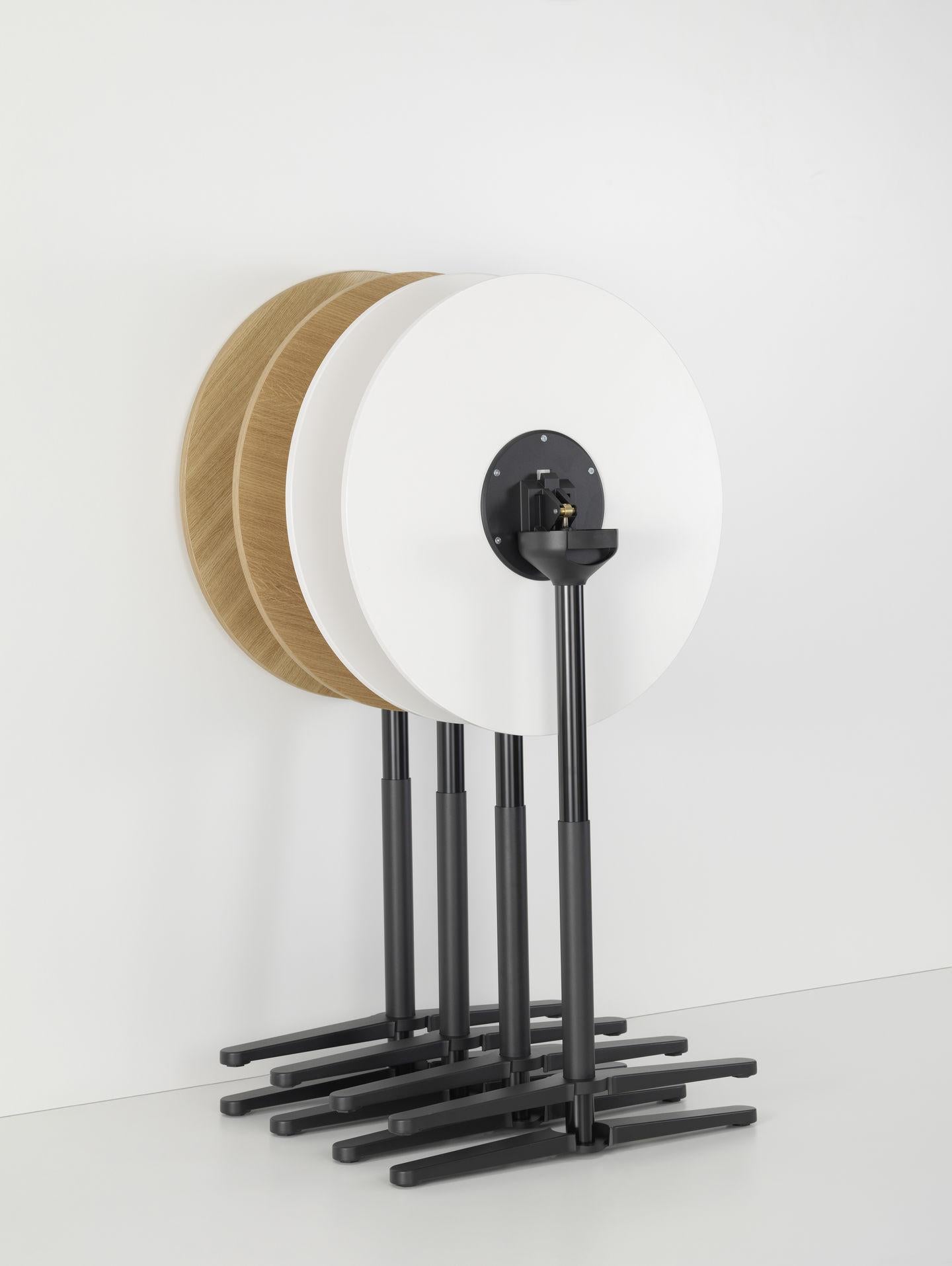Swiss Jasper Morrison Super Fold Table High, Wood and Steel by Vitra