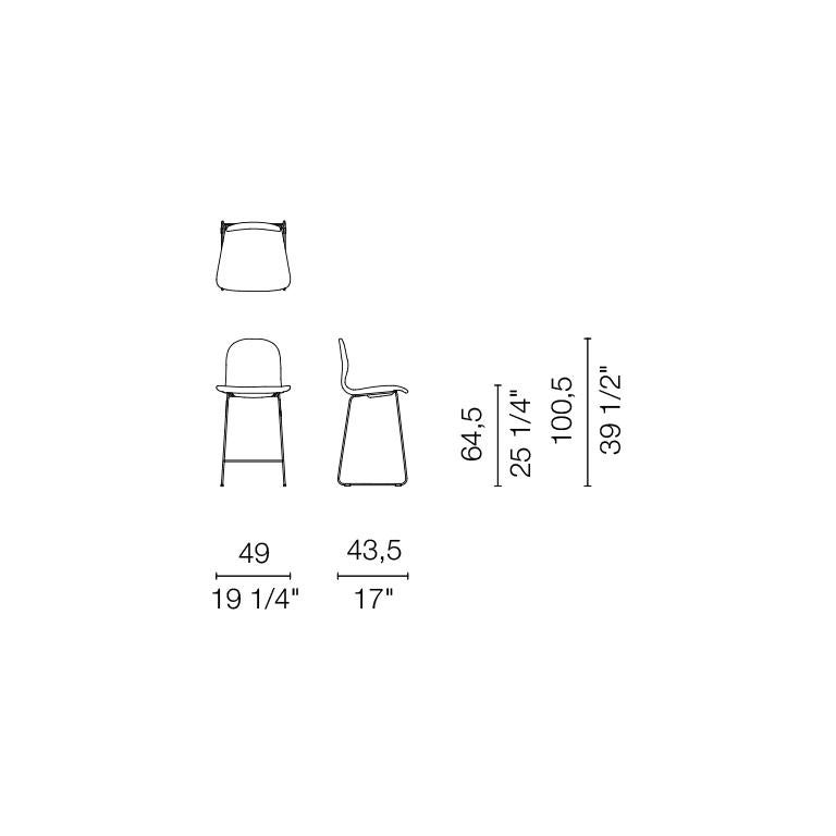 Jasper Morrison Tate Hocker gepolstert in Stoff oder Leder für Cappellini (Moderne) im Angebot