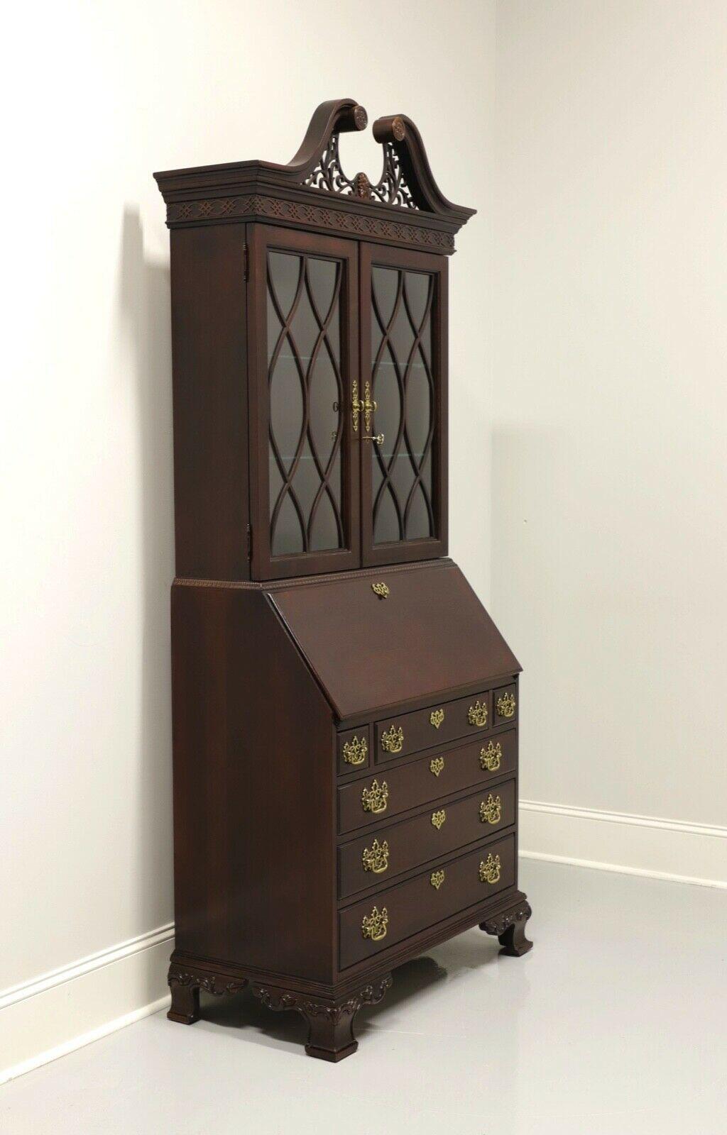 JASPER Solid Cherry Chippendale Style Secretary Desk 8