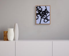 Untitled 2023 (black-purple) (Abstract painting)