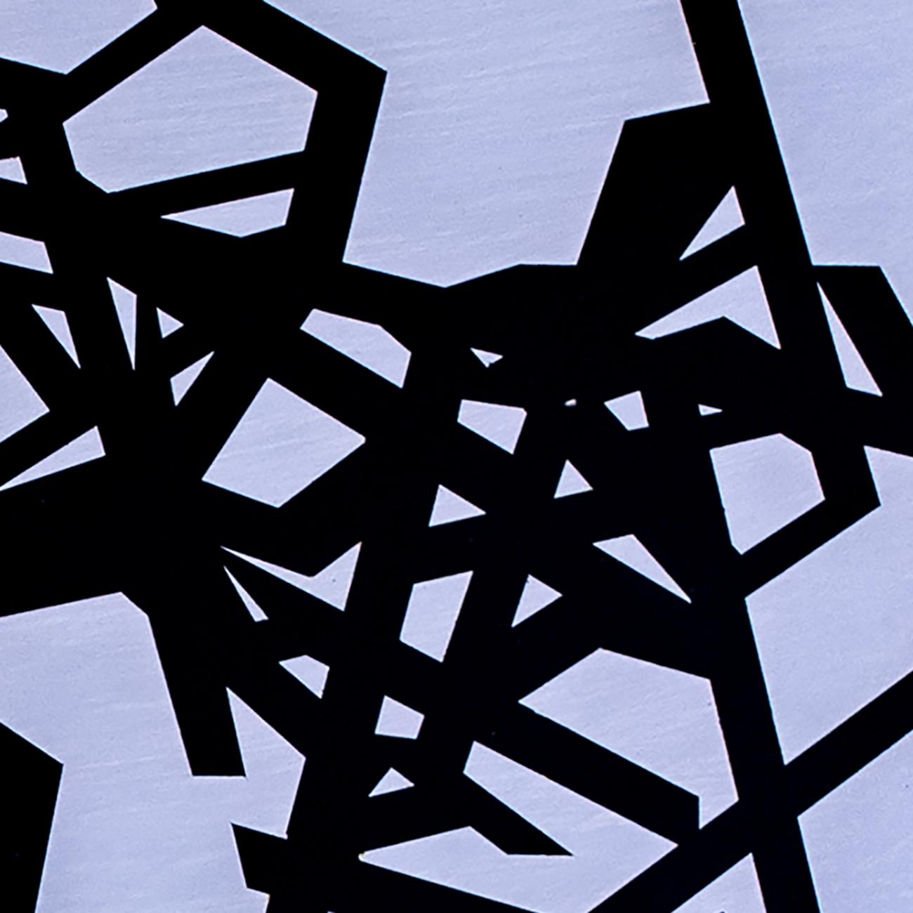 Untitled 2023 (black-purple) (Abstract painting) For Sale 1
