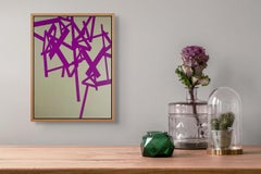 Untitled 2024 (purple-beige) (Abstract painting)