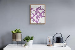 Untitled 2024 (purple-white) (Abstract painting)