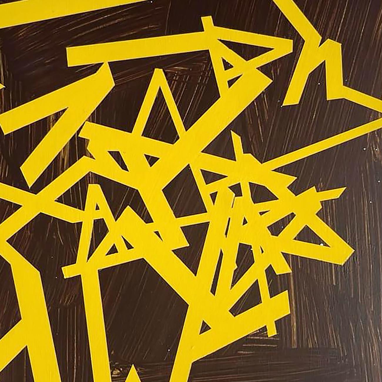Senza titolo 2024 (giallo-marrone) (Pittura astratta)
Acrilico e olio su pannello - Senza cornice.

Jasper van der Graaf è un artista olandese noto per i suoi murales di grandi dimensioni.
La sua arte è definita dall'uso minimalista del colore,