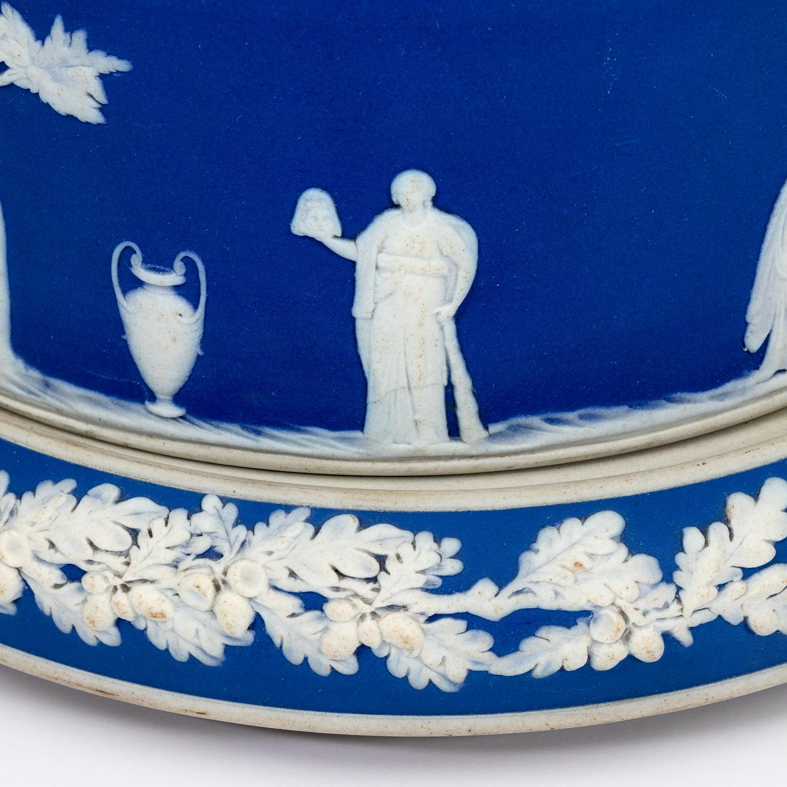 English Jasperware Covered Cheese Dome For Sale