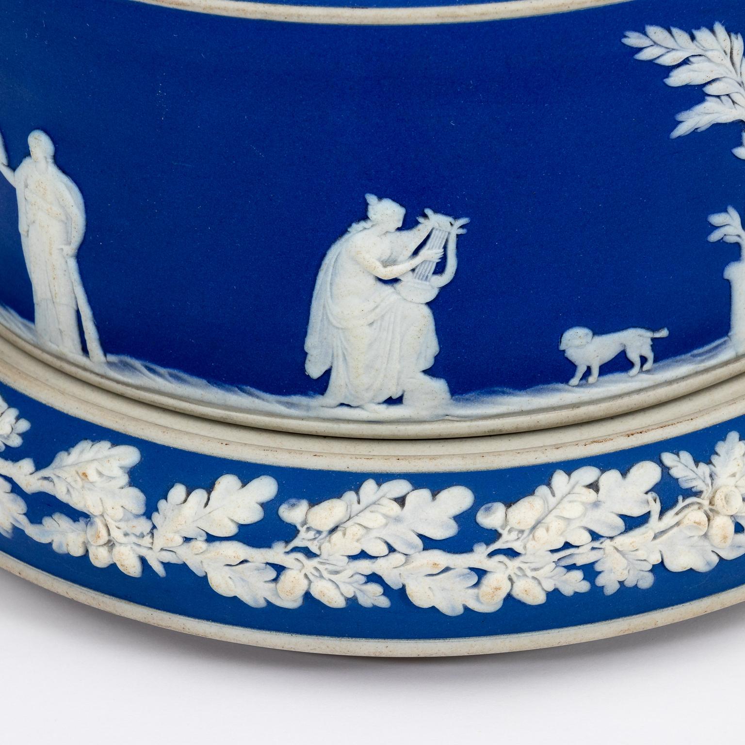 Early 20th Century Jasperware Covered Cheese Dome For Sale