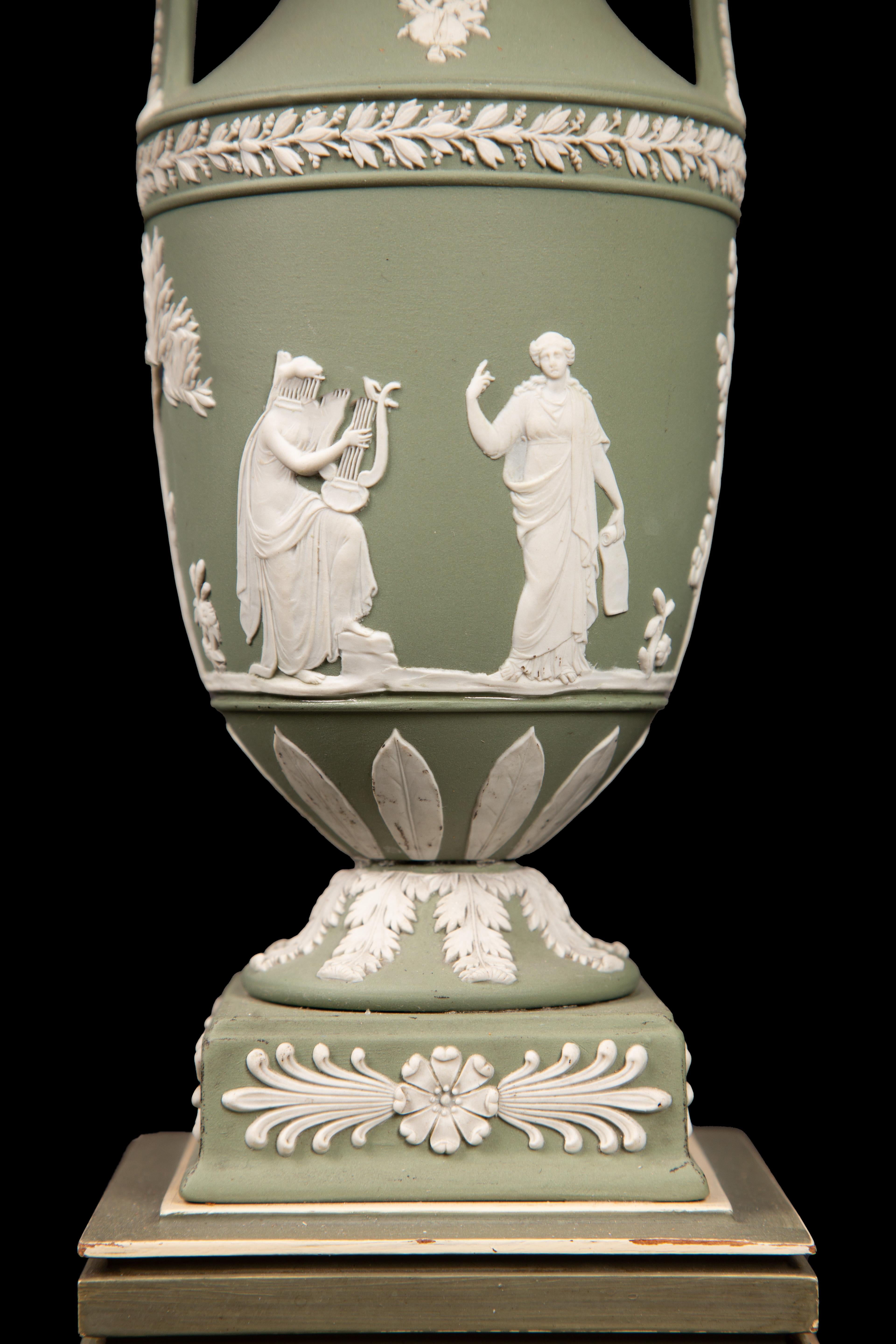 Contemporary Jasperware Lamps by Wedgewood, Pair