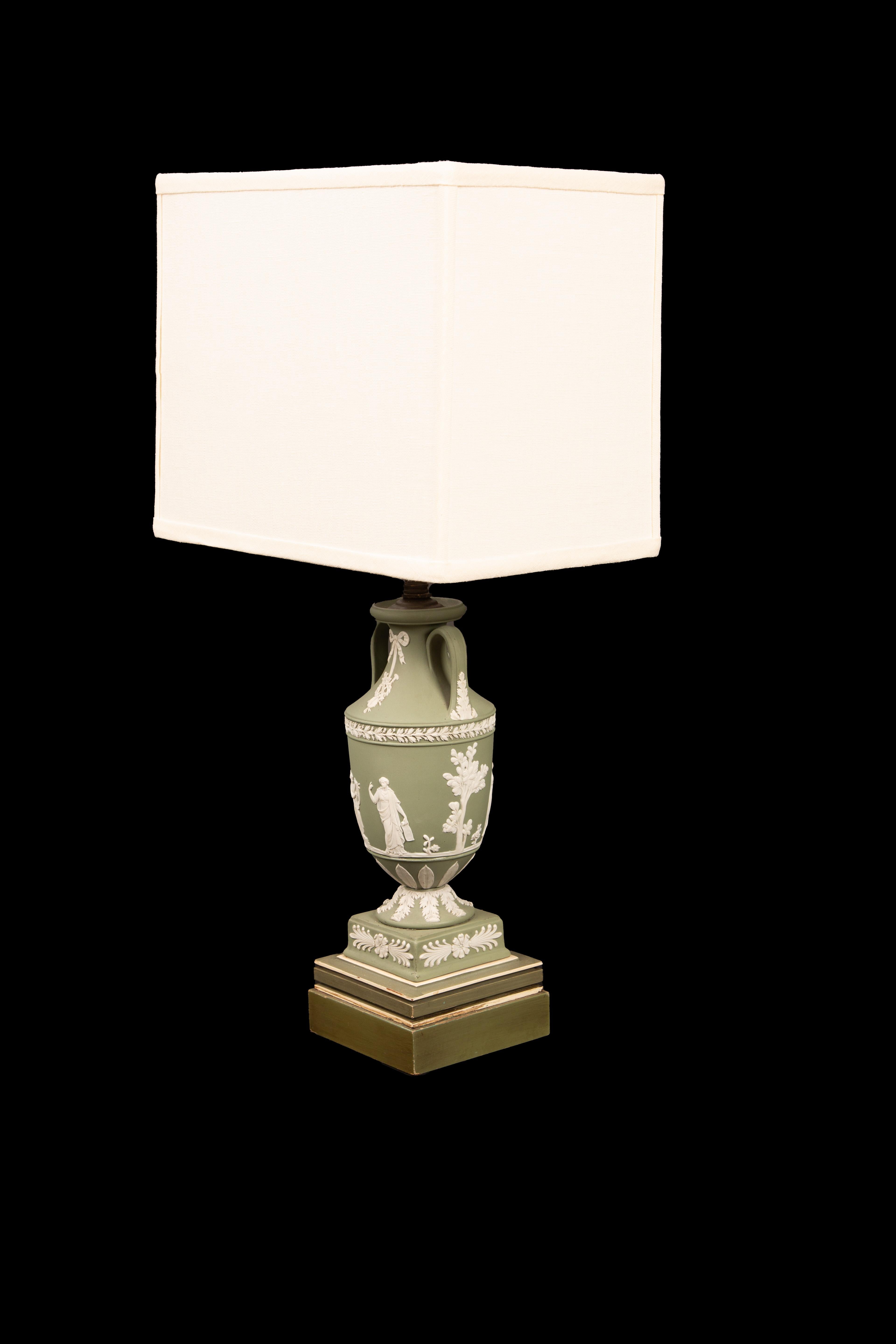 Jasperware Lamps by Wedgewood, Pair 1