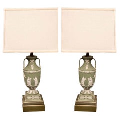 Jasperware Lamps by Wedgewood, Pair