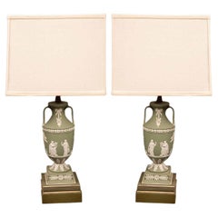 Jasperware Lamps by Wedgewood, Pair