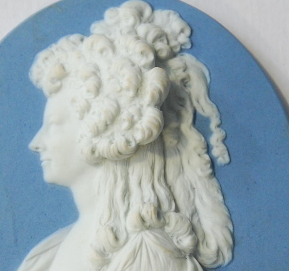 Portraitmedaillon aus Jaspis:: Prinzessin de Lamballe:: Wedgwood:: um 1790 (Neoklassisch)