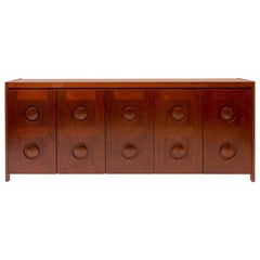 Jatoba Wooden Credenza by De Coene, Belgium, 1970s