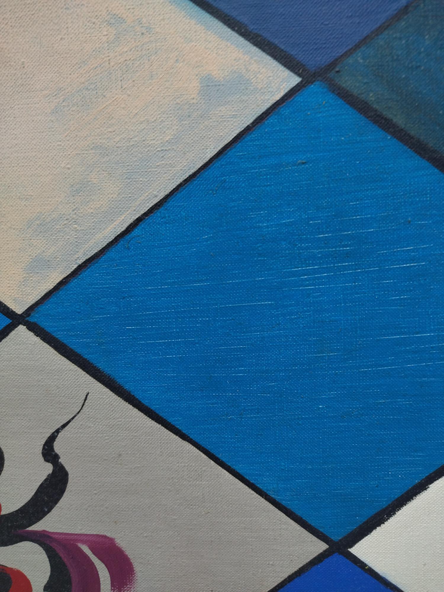 Genovart 8 Ajedrez pintura acrílica original surrealista sobre lienzo 6