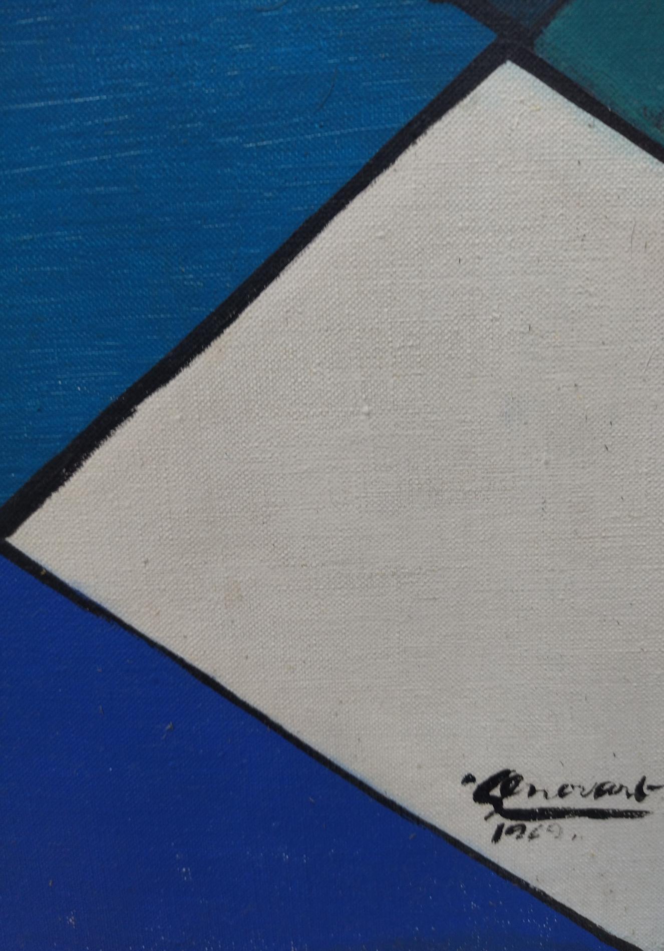 Genovart 8 Ajedrez pintura acrílica original surrealista sobre lienzo 7