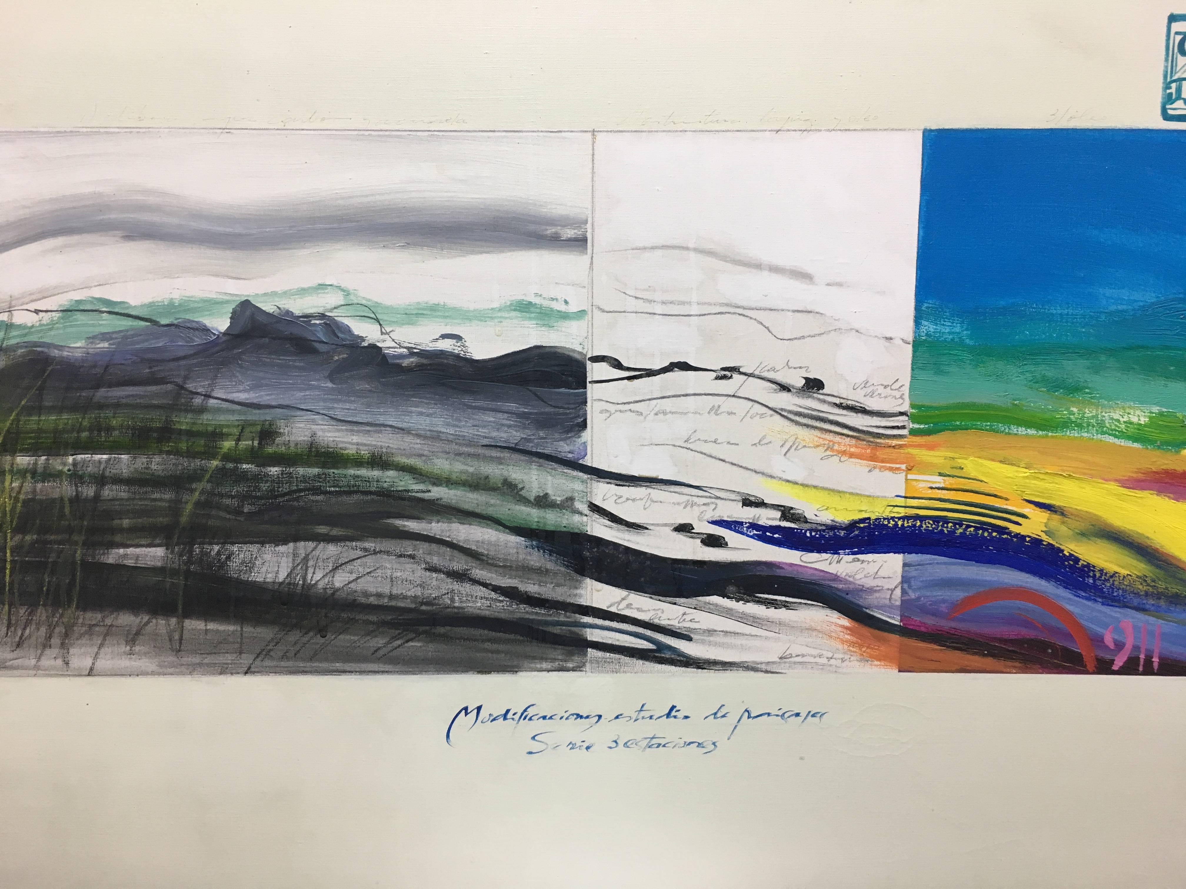 GENOVART   Arcobaleno   pittura acrilica astratta originale - Painting Astratto di Jaume Genovart