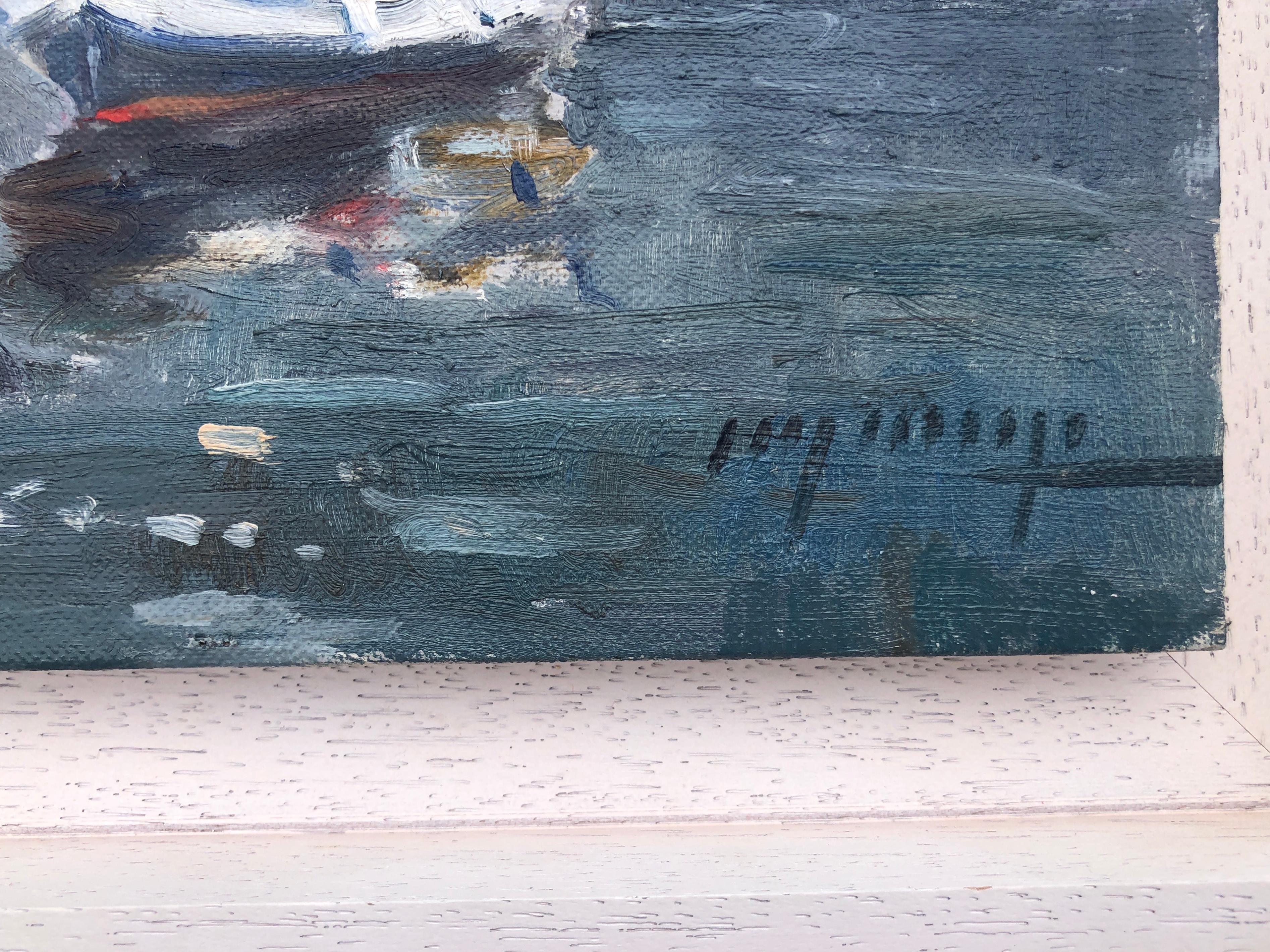 Espagne peinture à l'huile impresioniste paysage marin espagnol méditerranée - Post-impressionnisme Painting par Jaume Marine