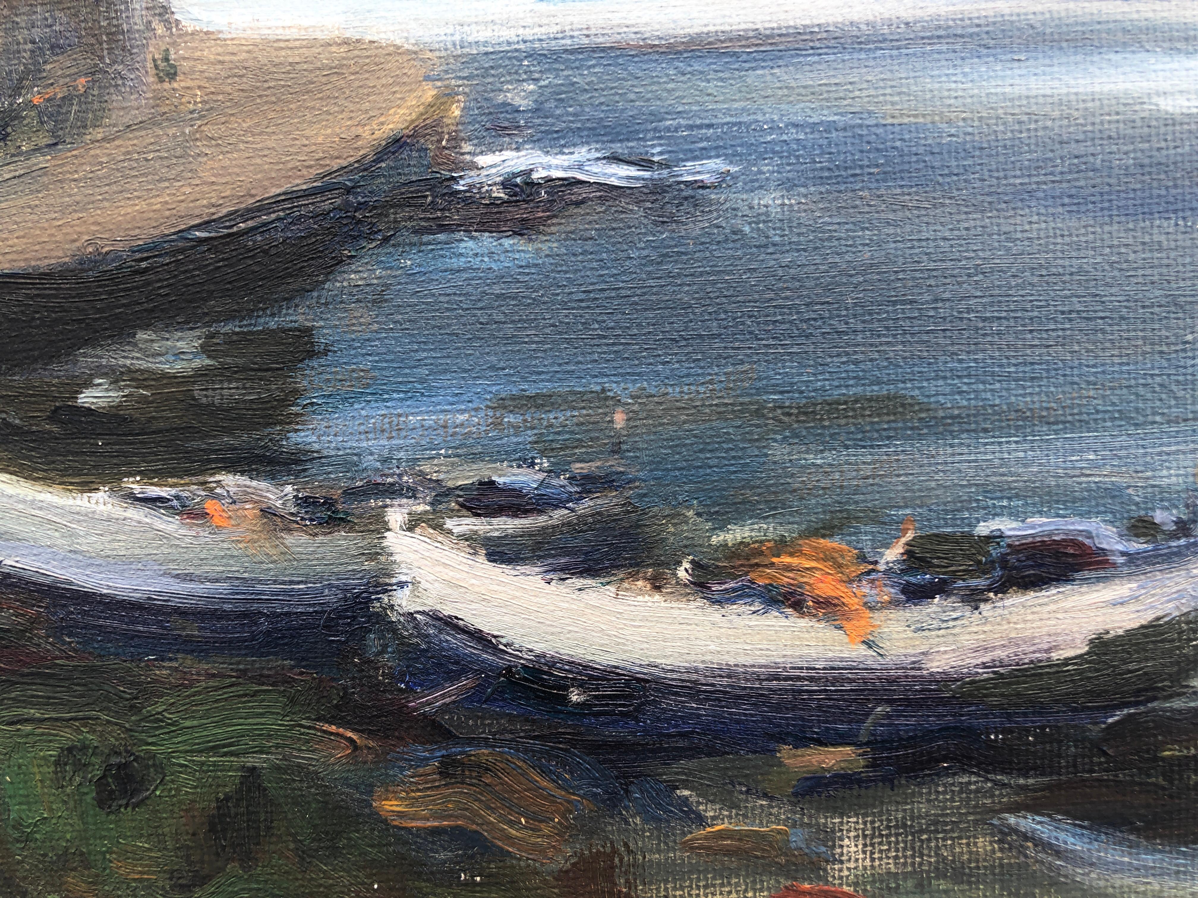España impresionista pintura al óleo paisaje marino español mediterráneo - Painting Posimpresionista de Jaume Marine