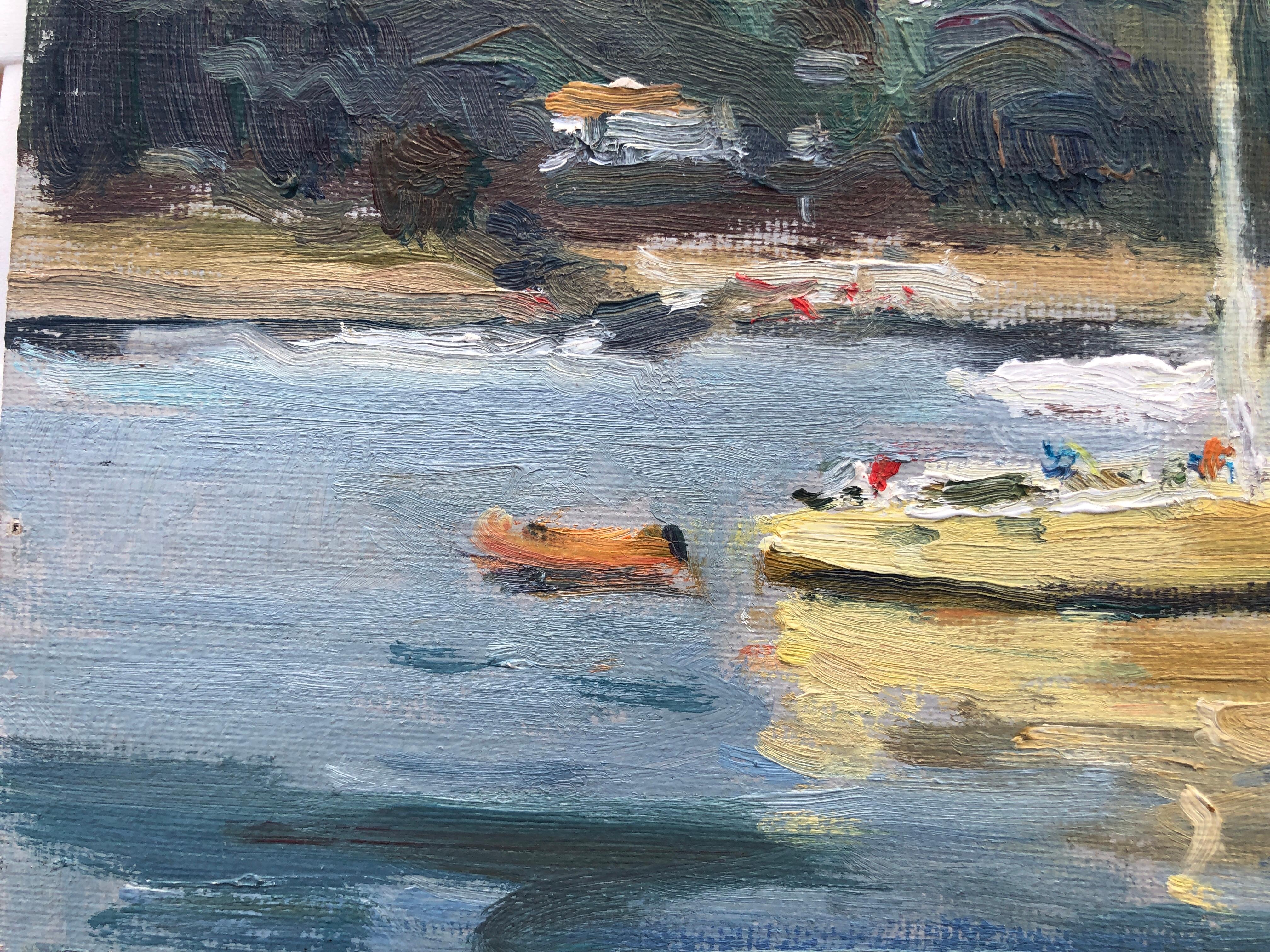 Jaume Mariné - Vue de la côte - Huile sur carton toilé

Mesures à l'huile 16x21 cm.

Sans cadre.

Né à Poblenou en 1935. Décédé en 2012. Il était le fils d'un peintre mural, dans le petit atelier duquel Jaume était fasciné par les mélanges de