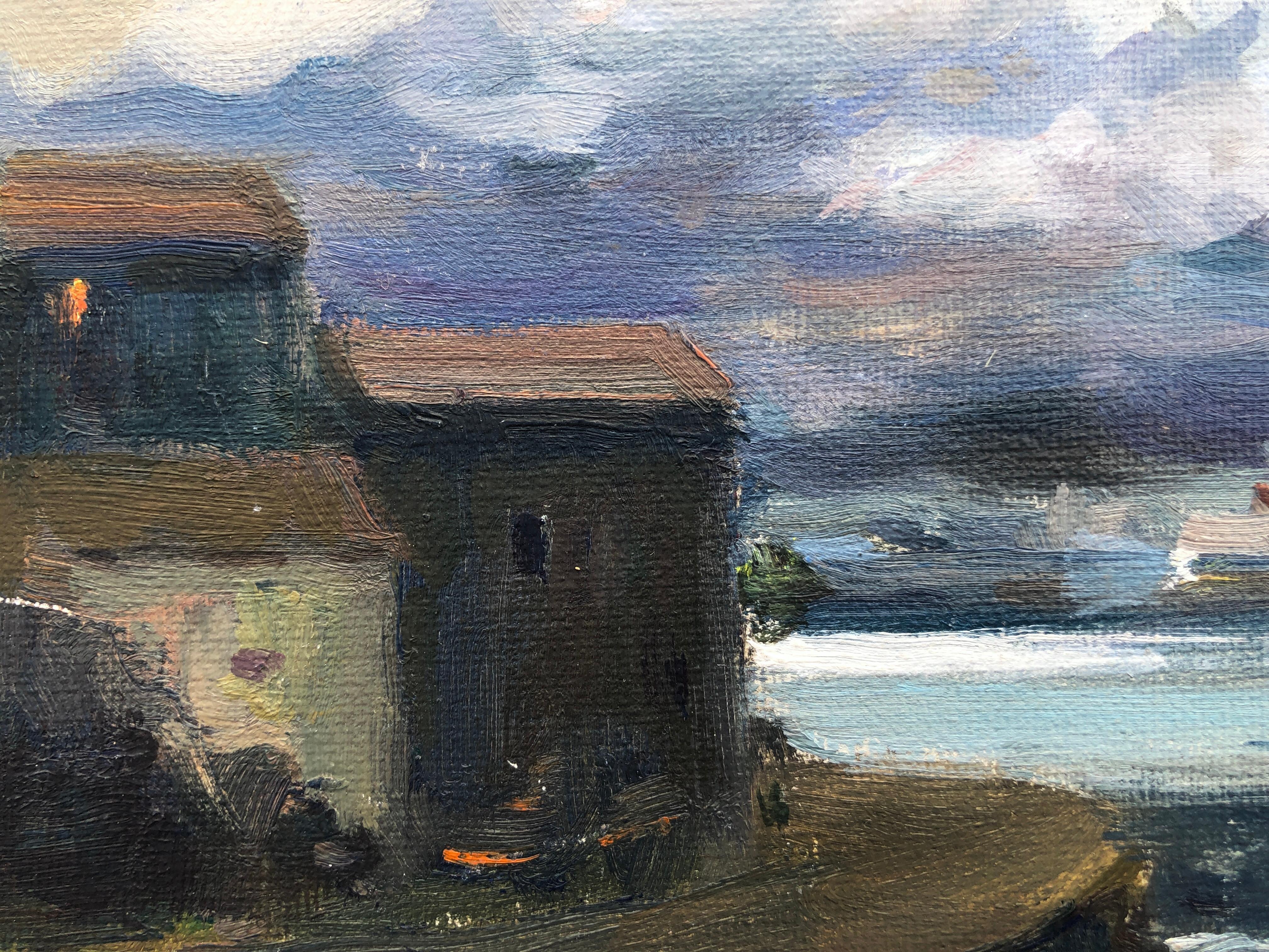 España impresionista pintura al óleo paisaje marino español mediterráneo 1