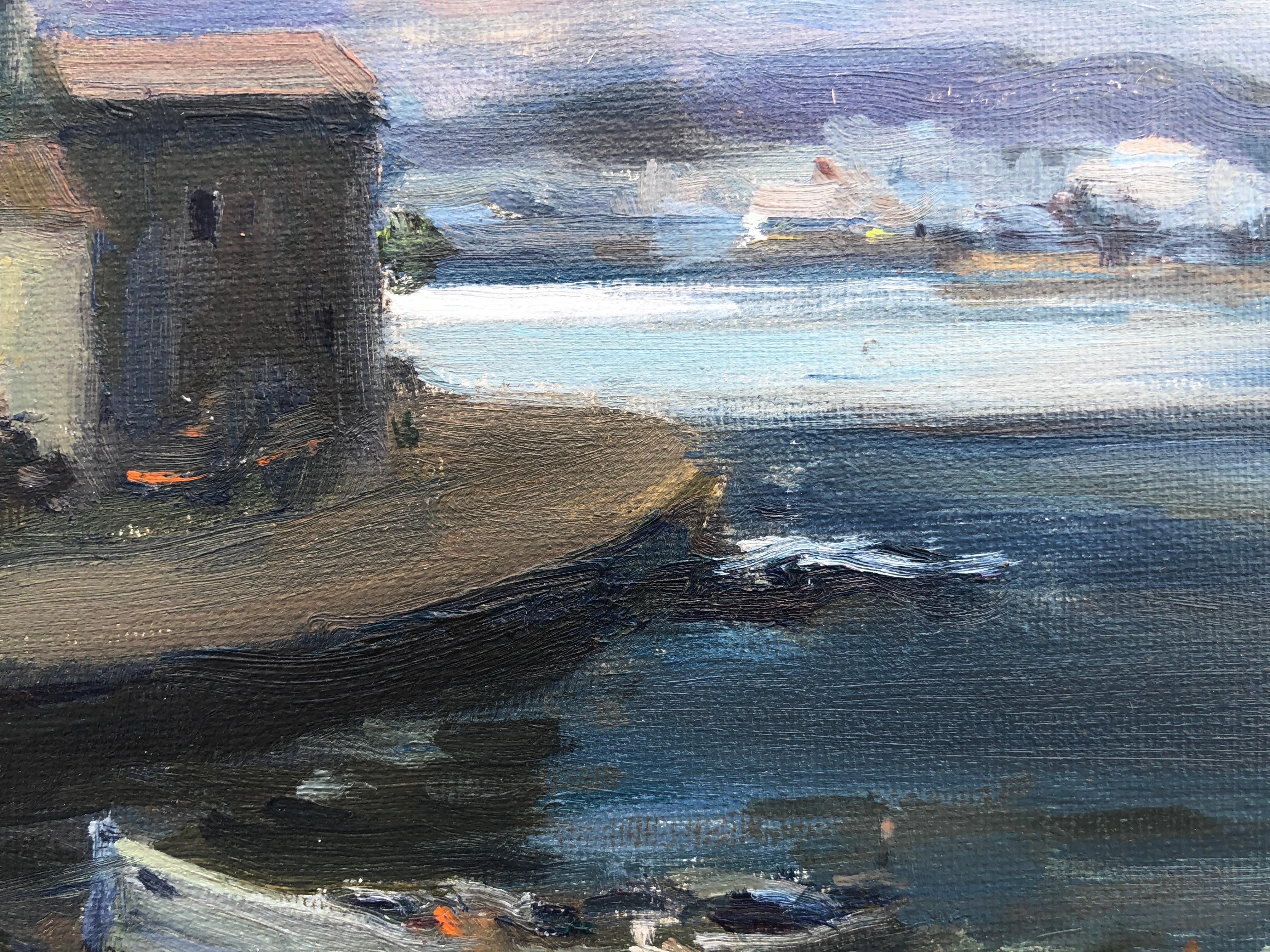 España impresionista pintura al óleo paisaje marino español mediterráneo 2