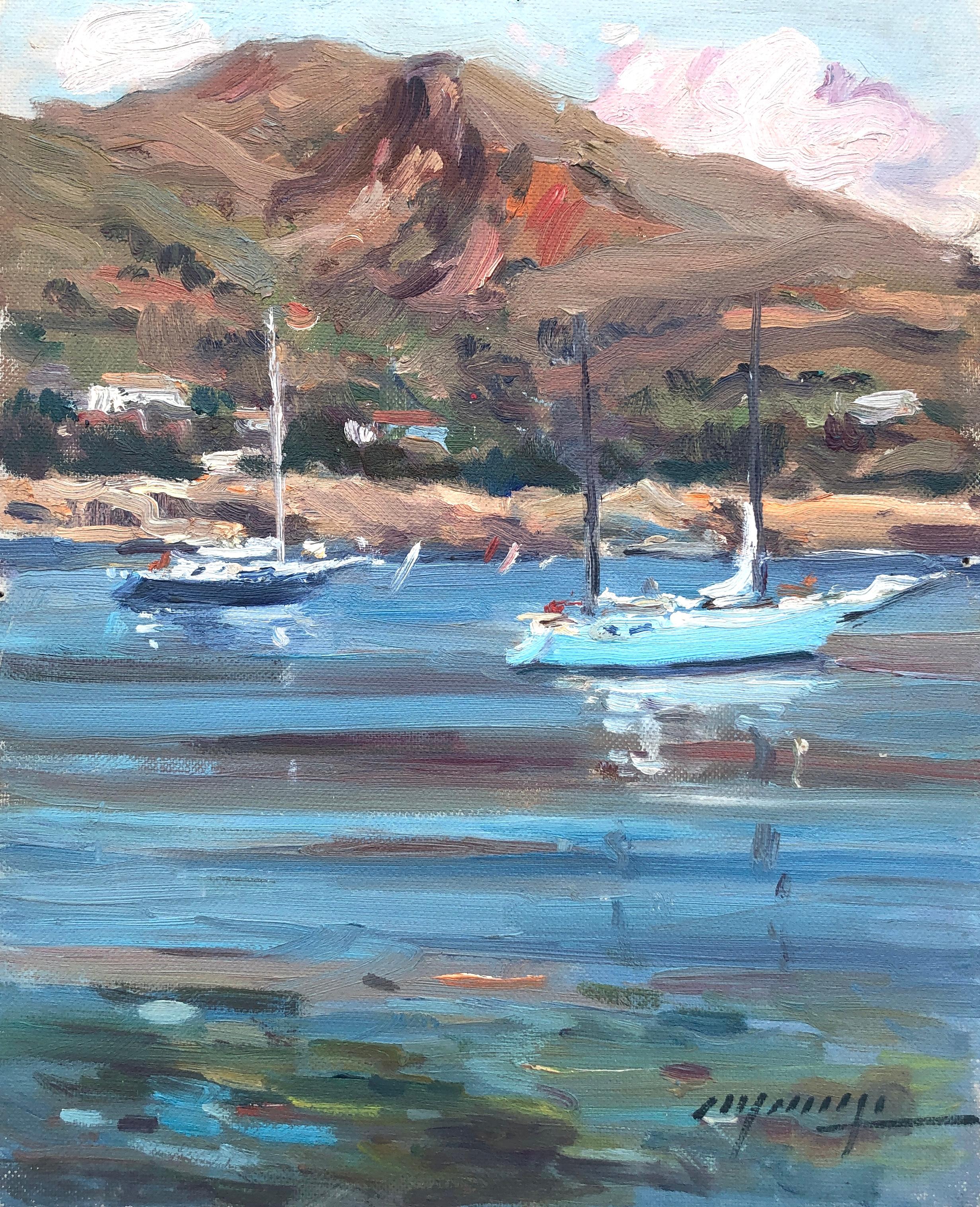 Landscape Painting Jaume Marine - Espagne peinture à l'huile impresioniste paysage marin espagnol méditerranée