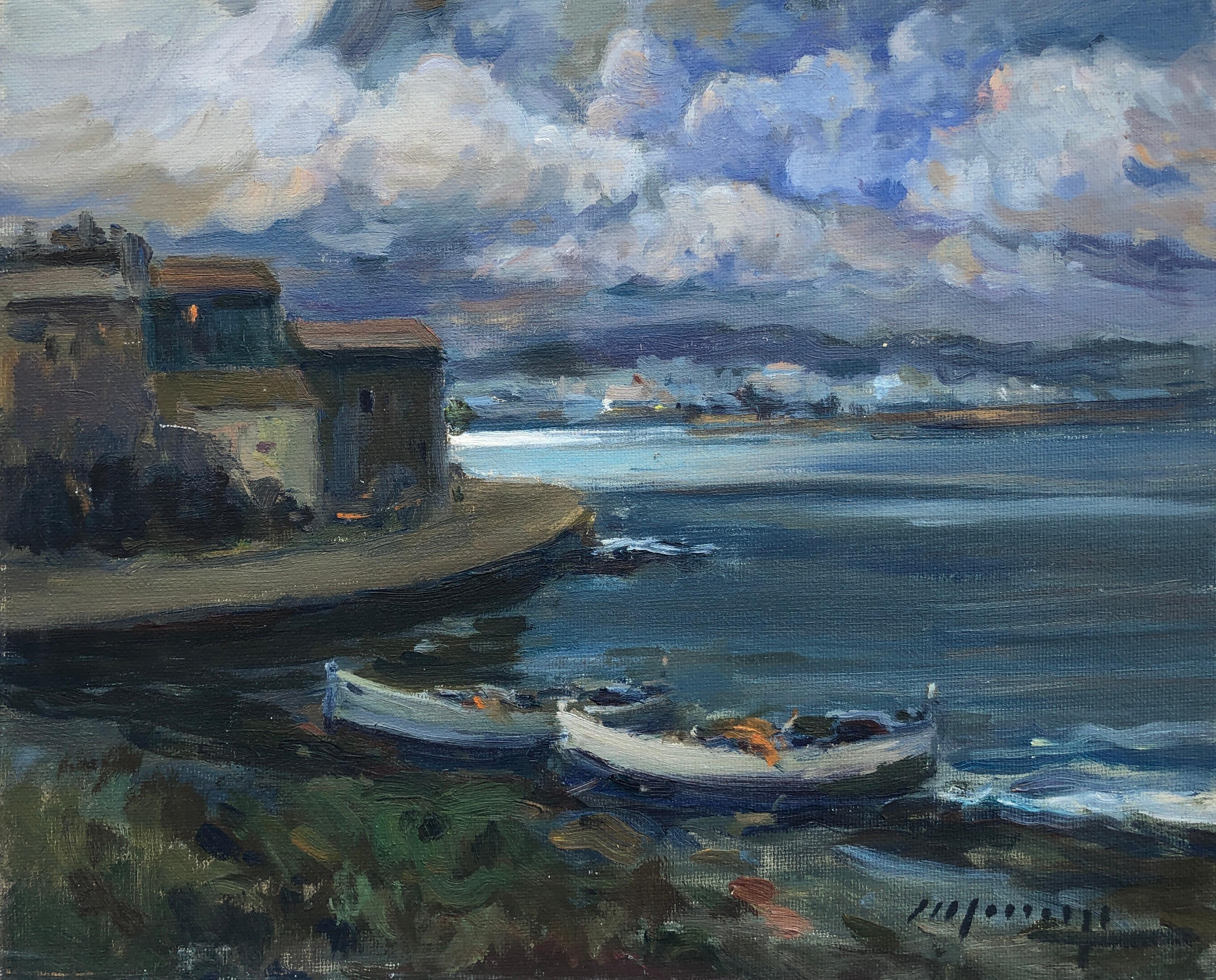Landscape Painting de Jaume Marine - España impresionista pintura al óleo paisaje marino español mediterráneo