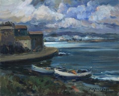 Spain impresionist oil painting spanish seascape mediterranean