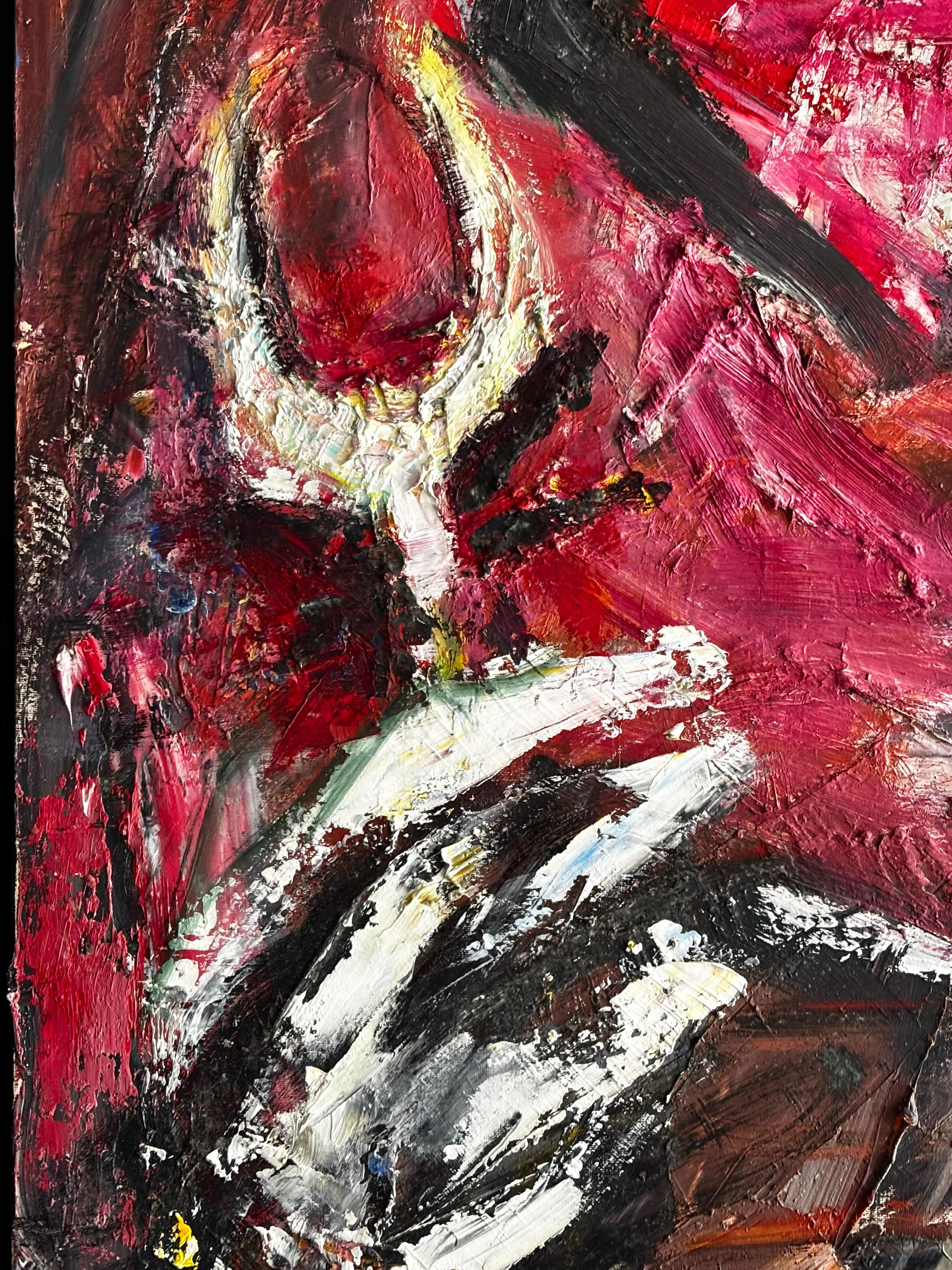 El Vigilante Abstracto - Óleo sobre tela - 146 x 97 cm. For Sale 1