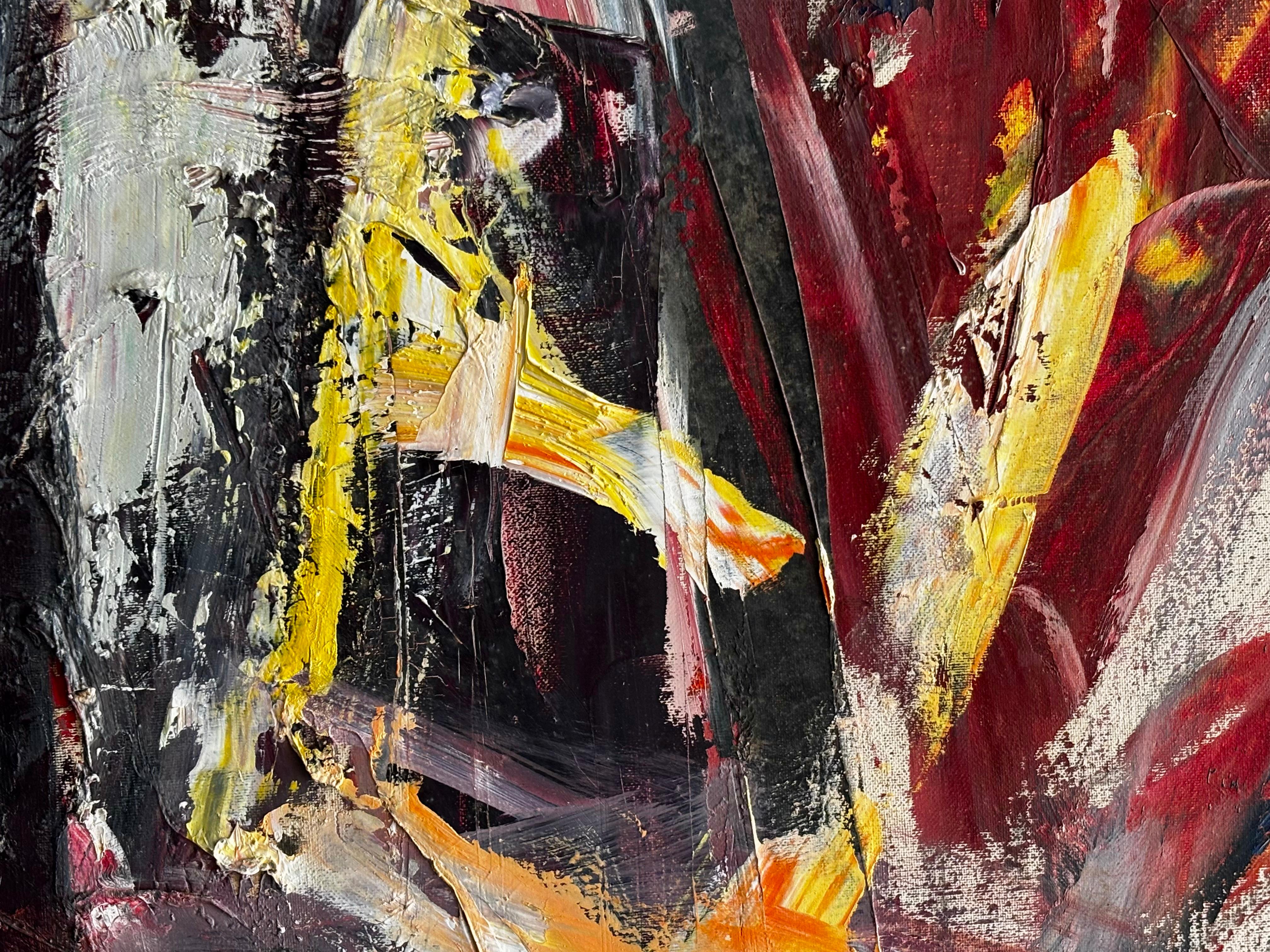 El Vigilante Abstracto - Óleo sobre tela - 146 x 97 cm. For Sale 3