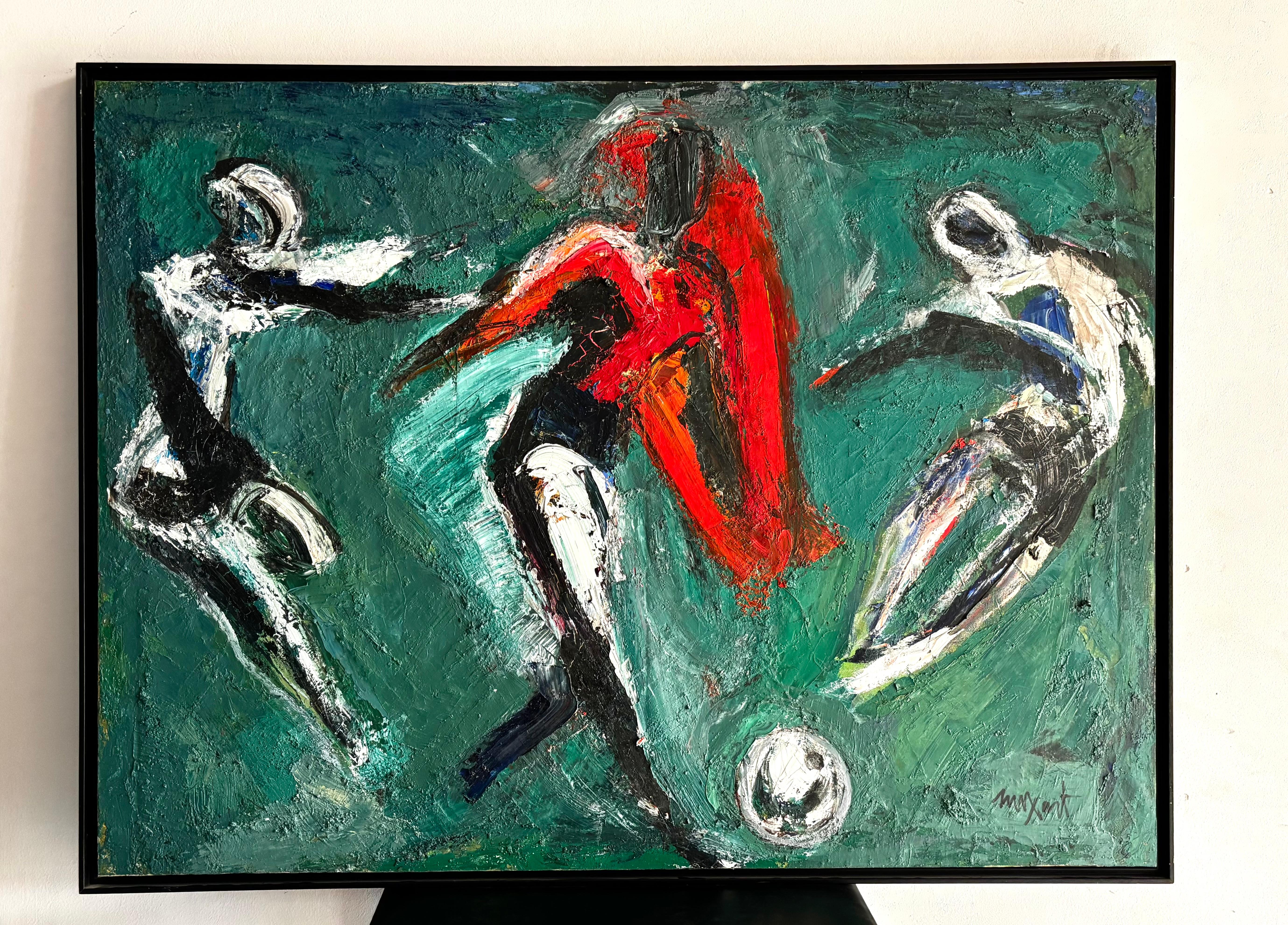 Futbolistas - Painting by Jaume Muxart Domenech