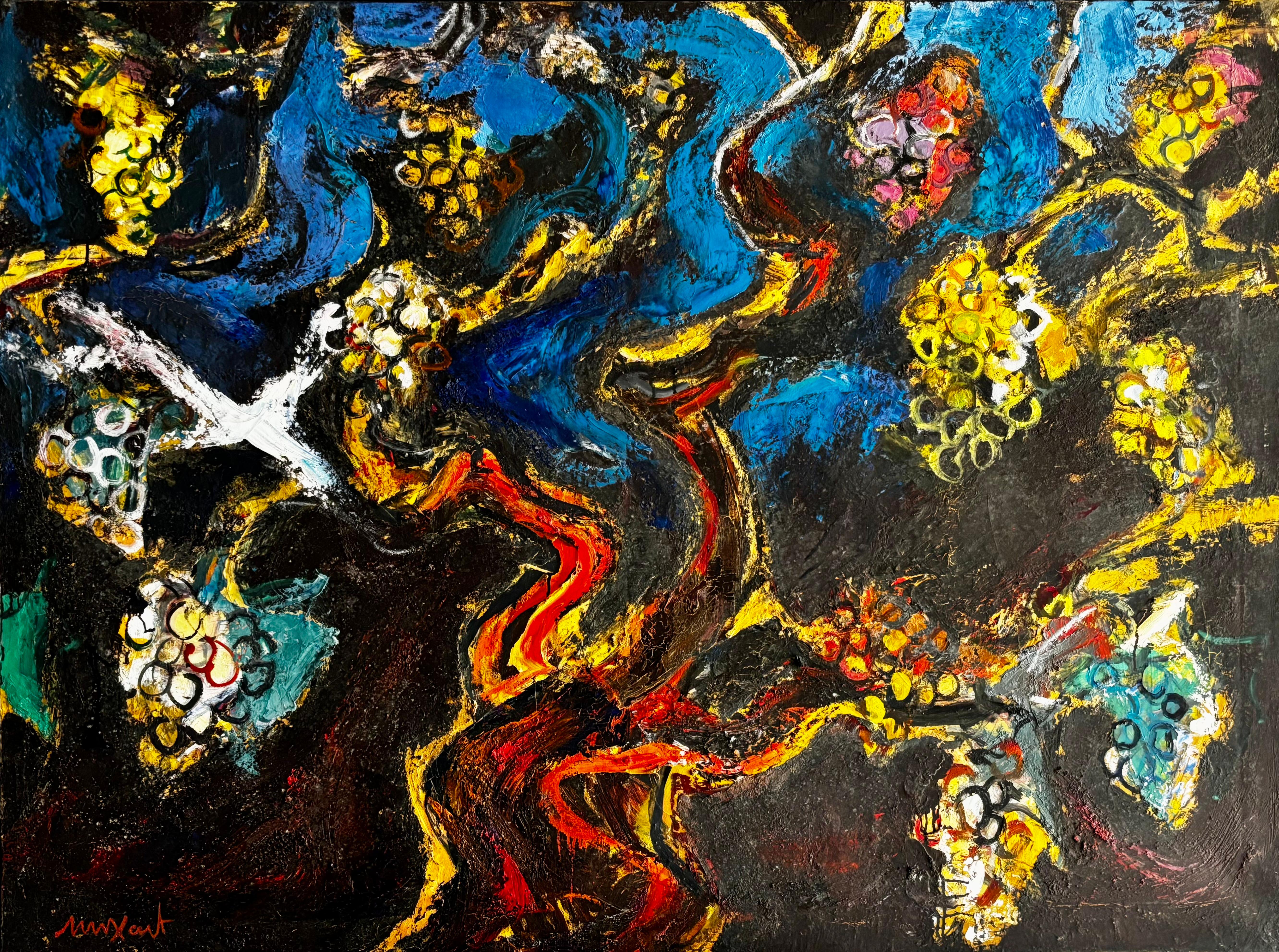 Landscape Painting di Jaume Muxart Domenech - Parra con UVA