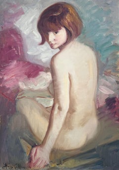 Femme nue huile sur toile peinture femme